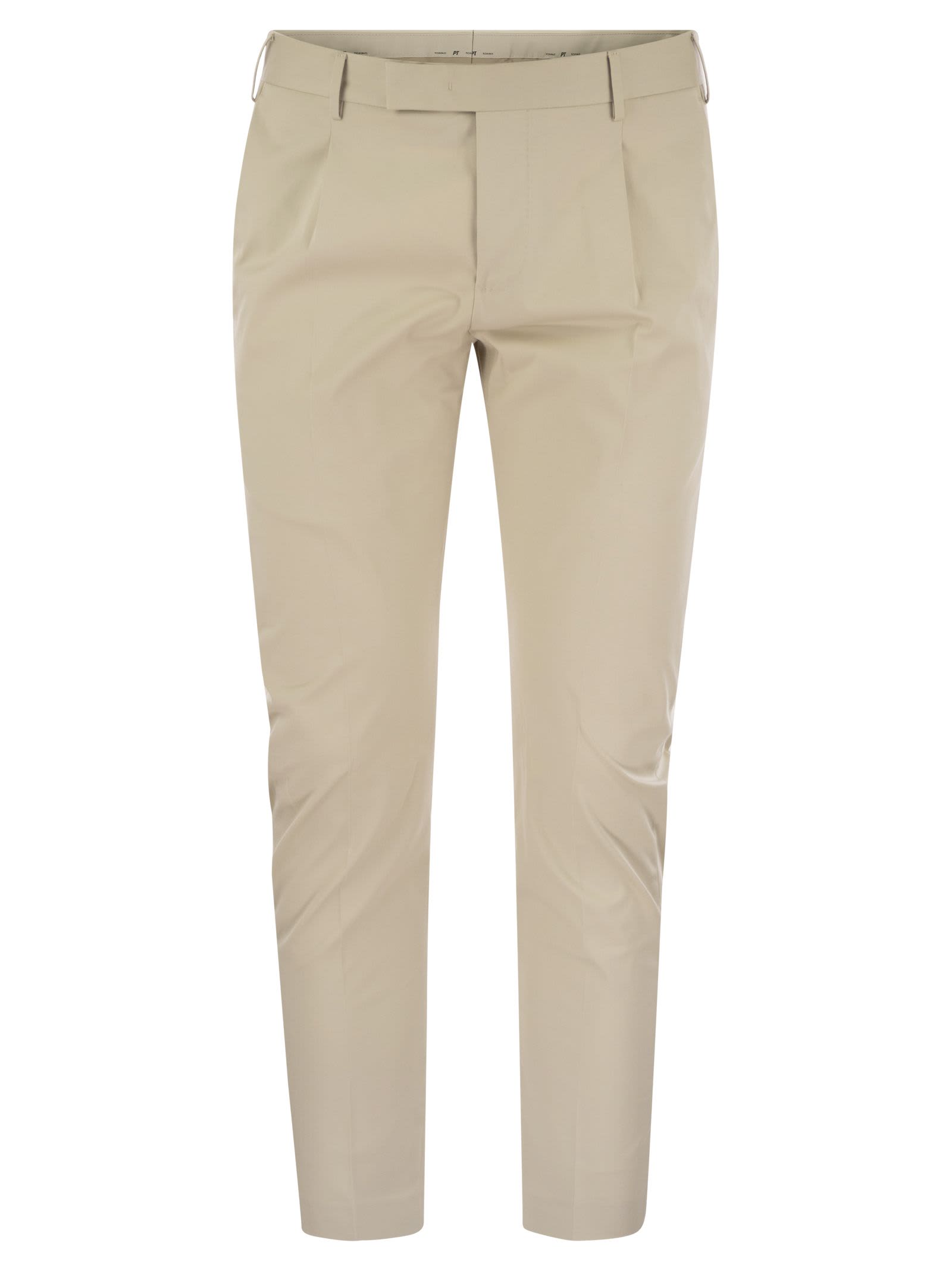 Pt Torino Dieci - Stretch Cotton Trousers