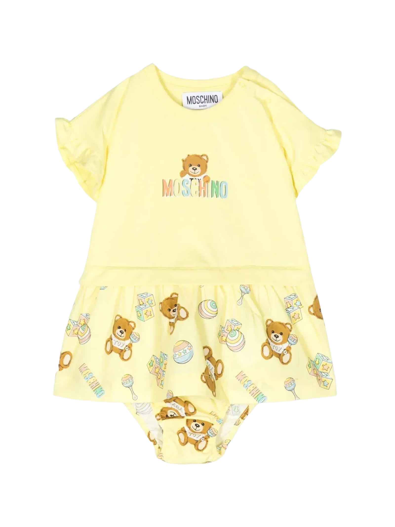 Moschino Yellow Dress Baby Girl
