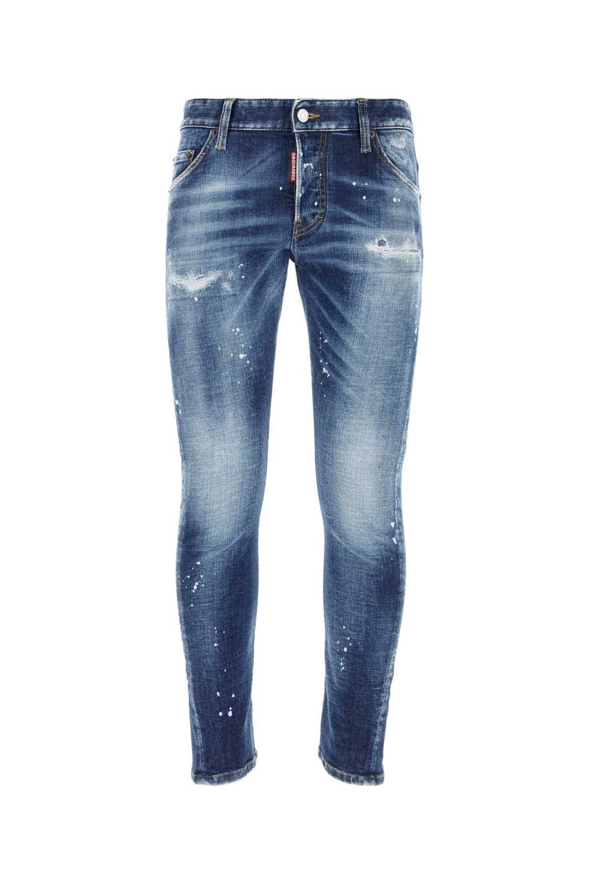 Shop Dsquared2 Stretch Denim Sexy Twist Jeans In Navyblue