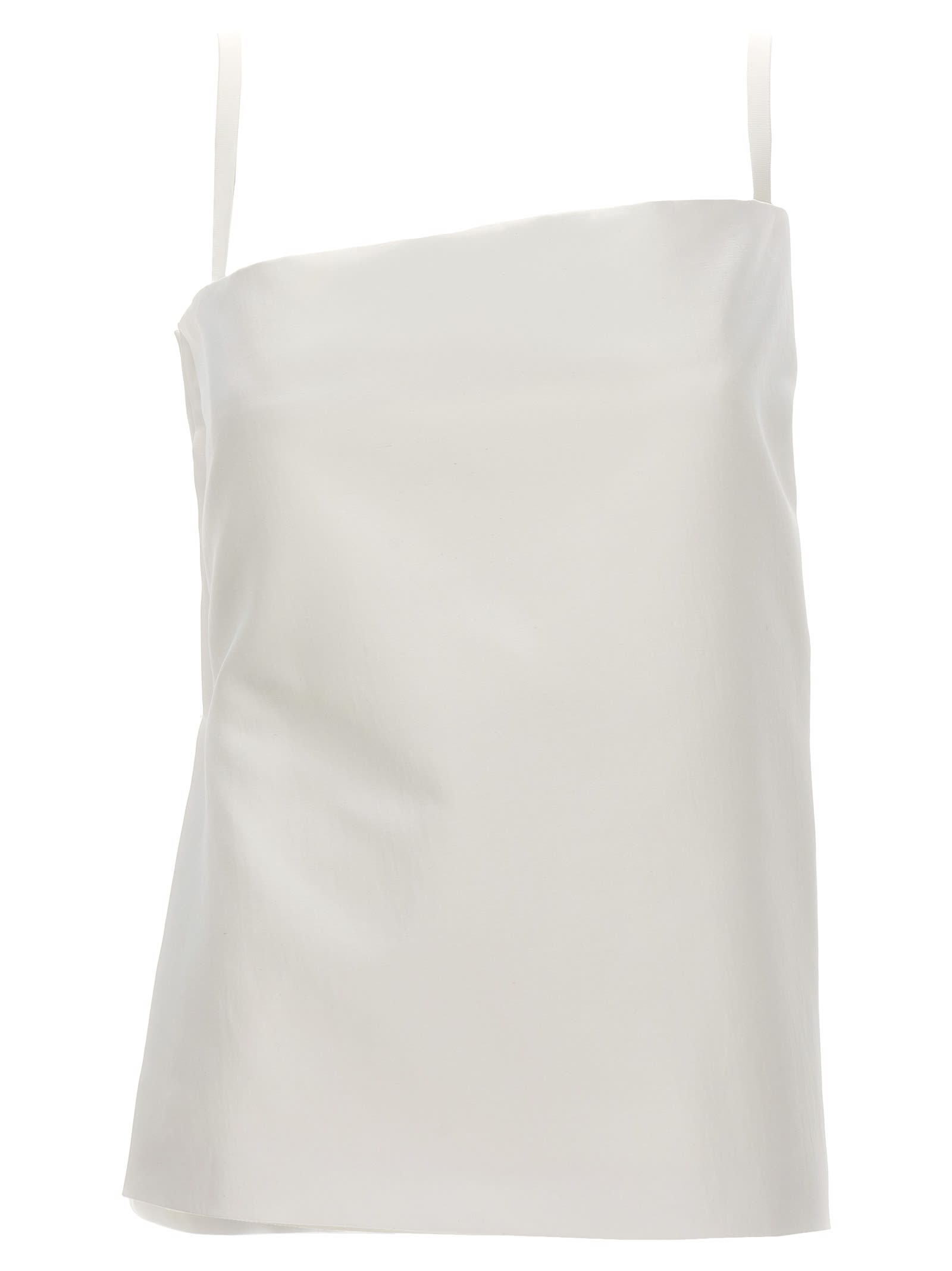 Sportmax White Adda Bustier Top In White
