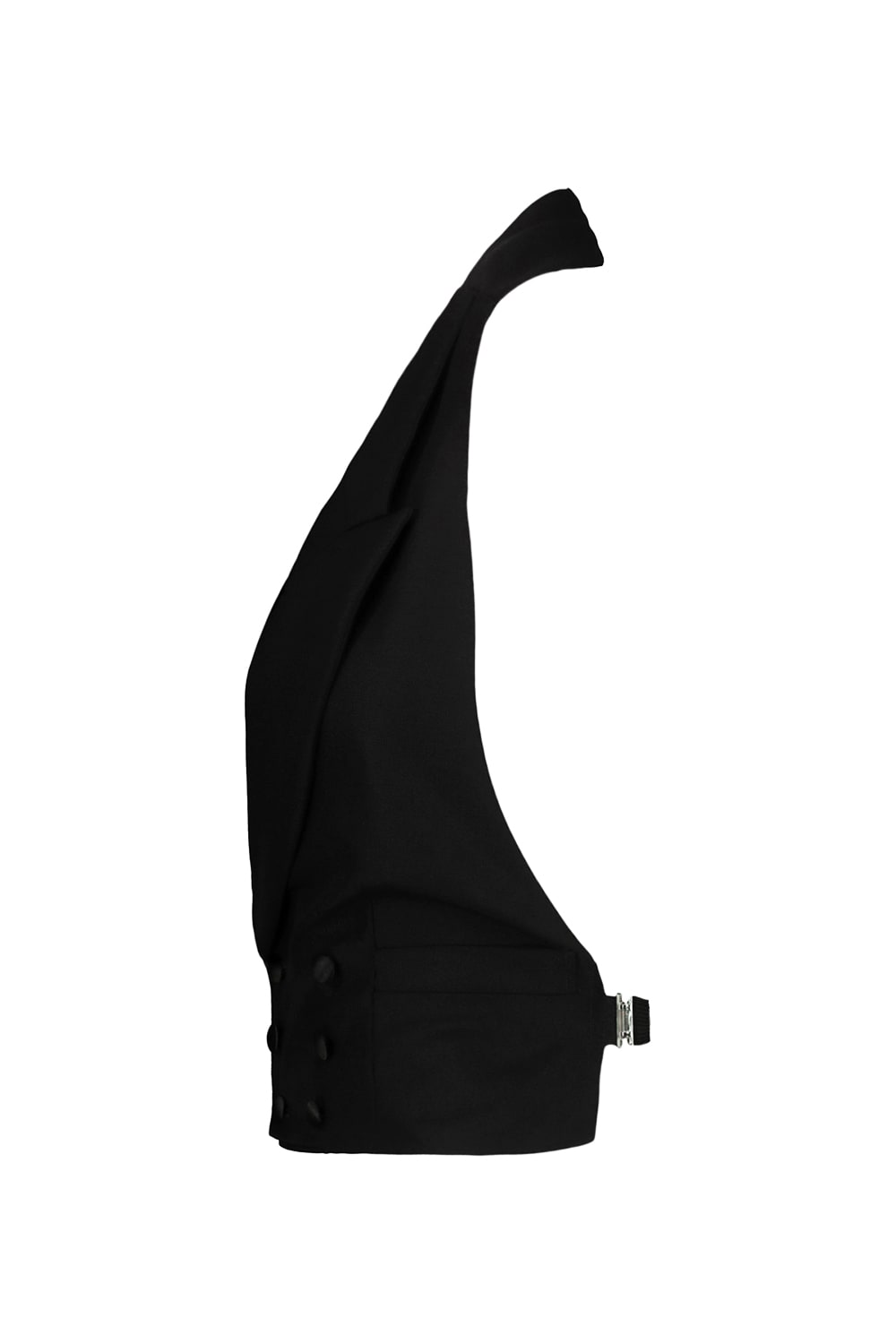 Maison Margiela Slim Fit Mohair Blend Vest In Black