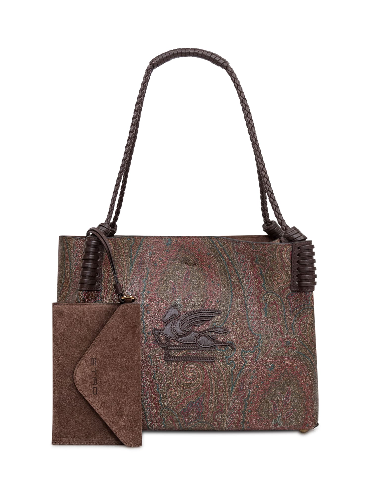 Shop Etro Libra Arnica Bag In Marrone