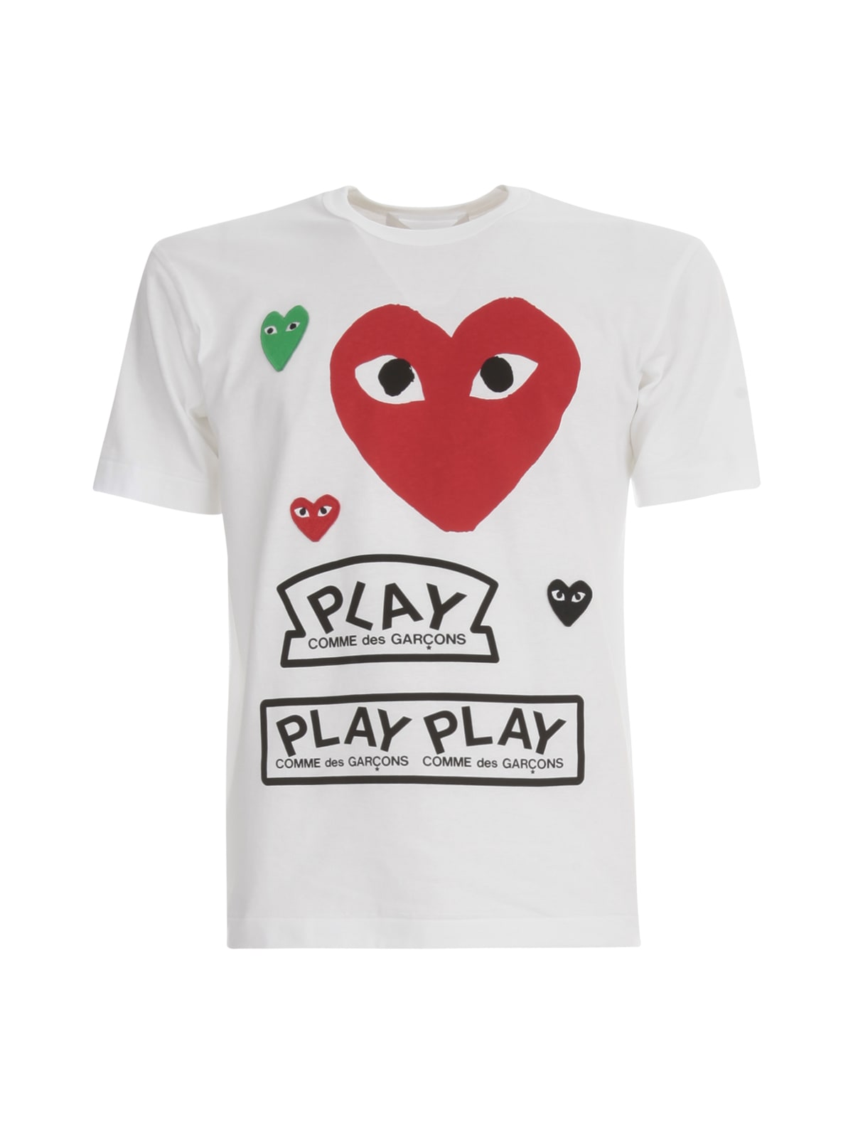 Comme des Garçons Play Mens T-shirt Big Heart And Play Logo