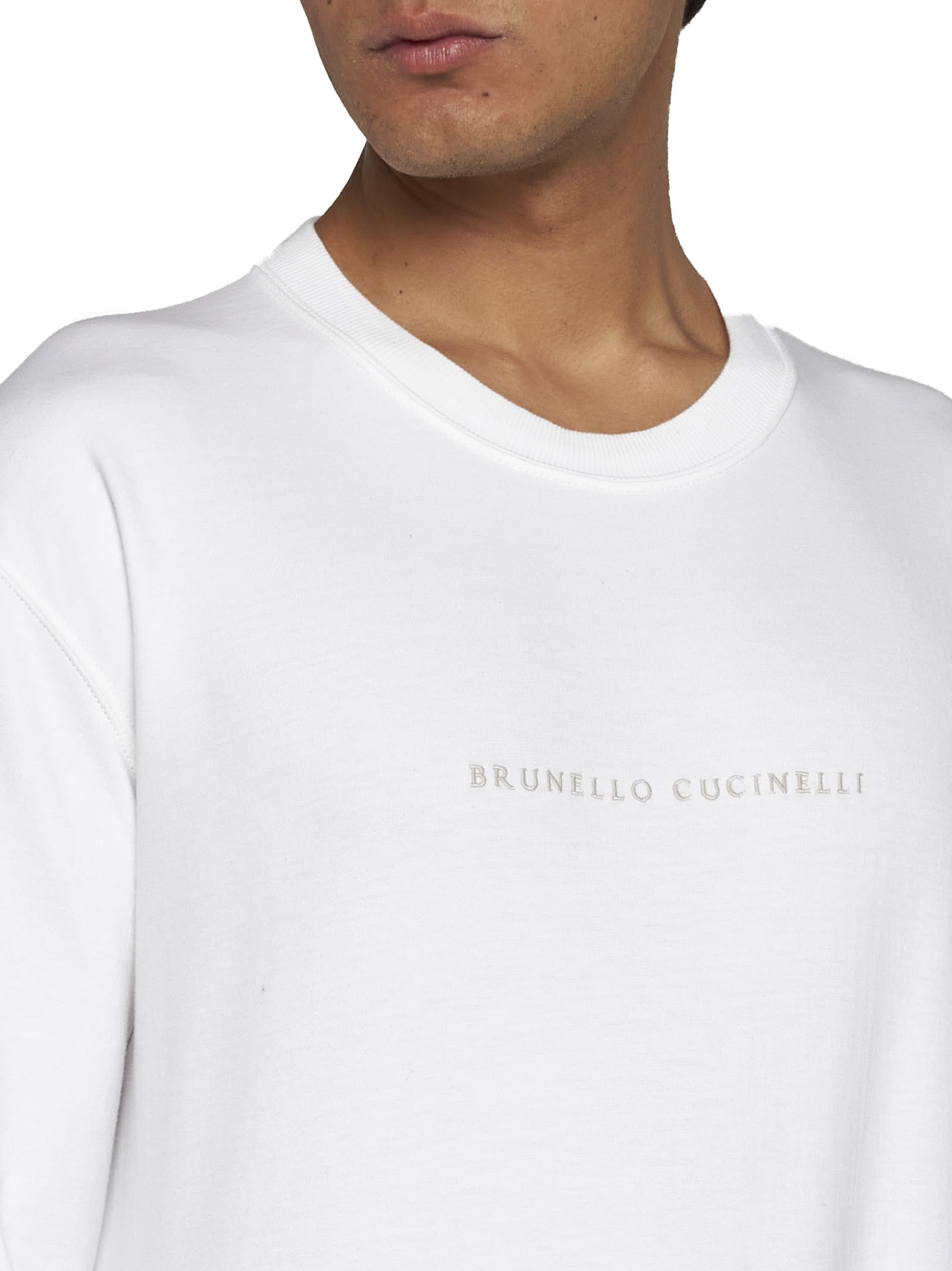 Shop Brunello Cucinelli Fleece In Off White
