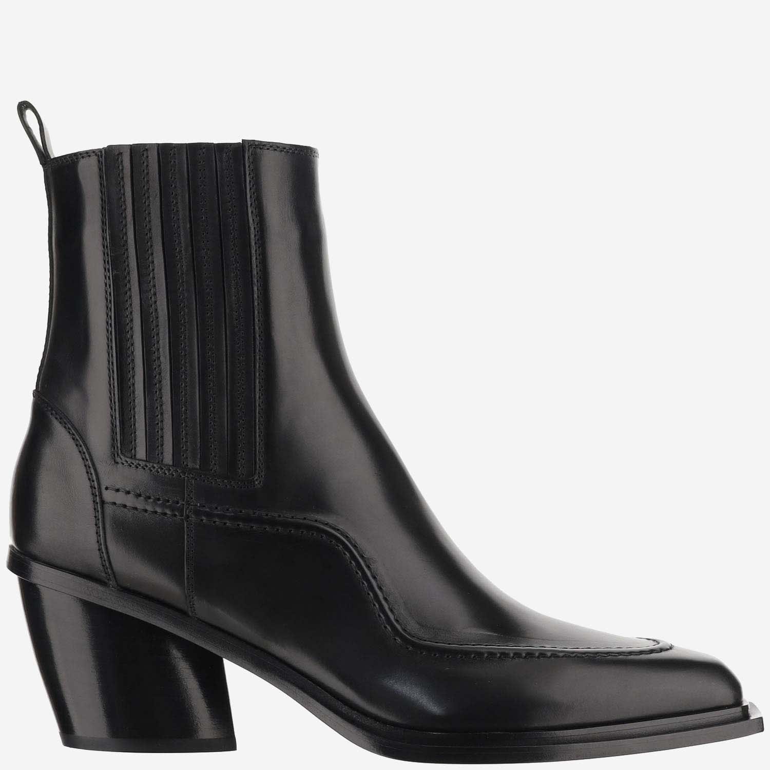 Sartore Leather Boots In Black