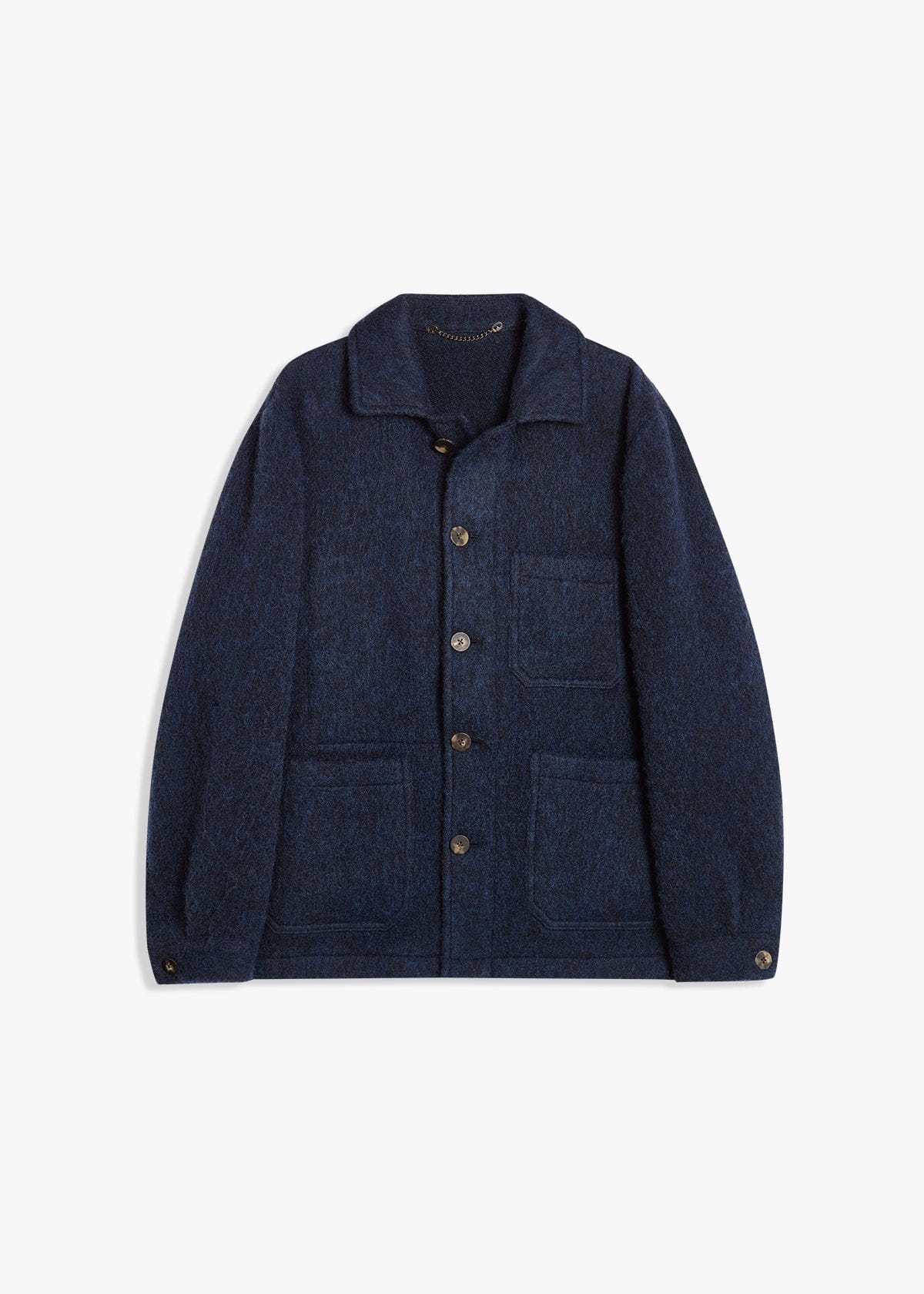 Doppiaa Aasti Virgin Wool Jacket In Blue