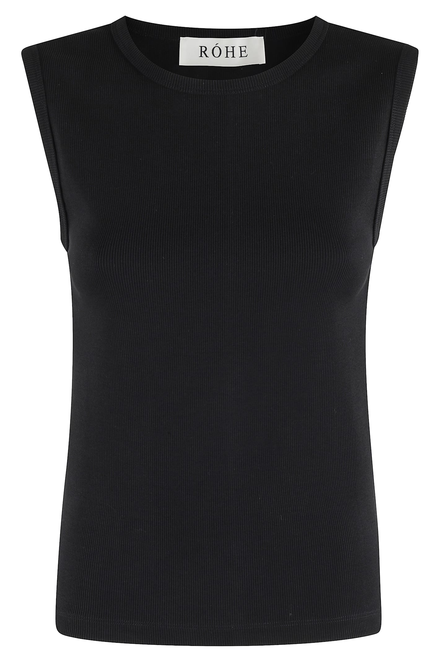 Shop Rohe Dense Rib Tank In Black