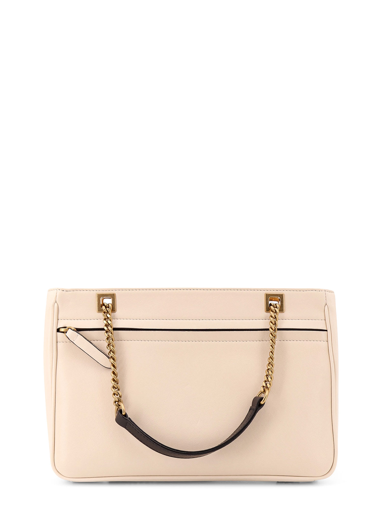 Valentino Garavani Garavani Viva Superstar Medium Nappa Leather Shopping Bag Woman Butter/black Uni In White