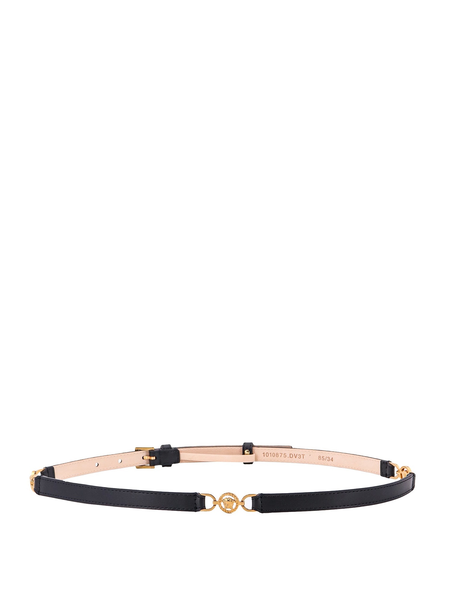 Shop Versace Belt In Nero/oro