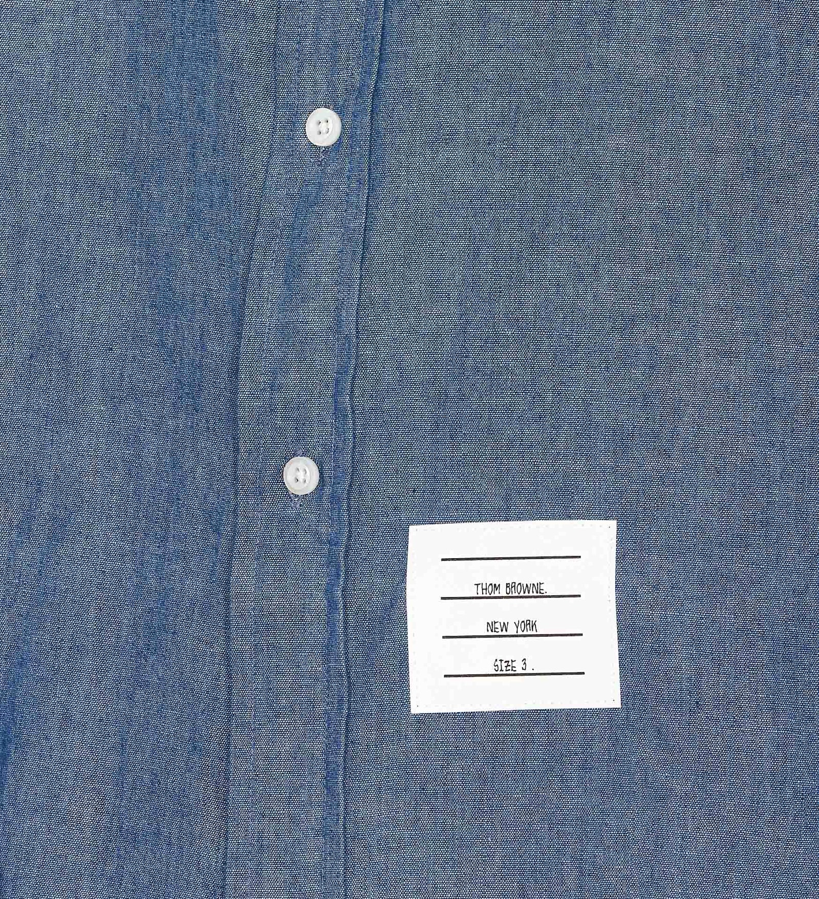 Shop Thom Browne 4 Bar Shirt In Blue