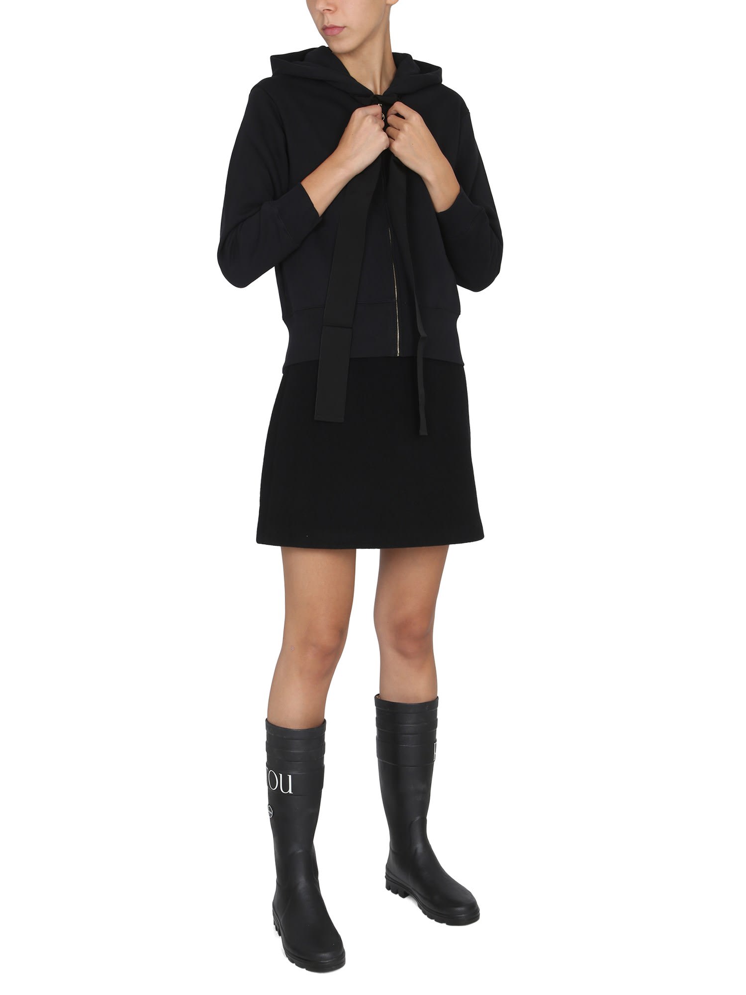 Shop Patou Hoodie In Nero