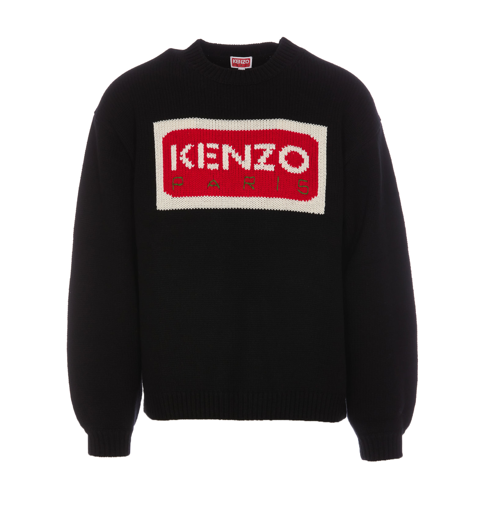 Shop Kenzo Paris Sweater In Black