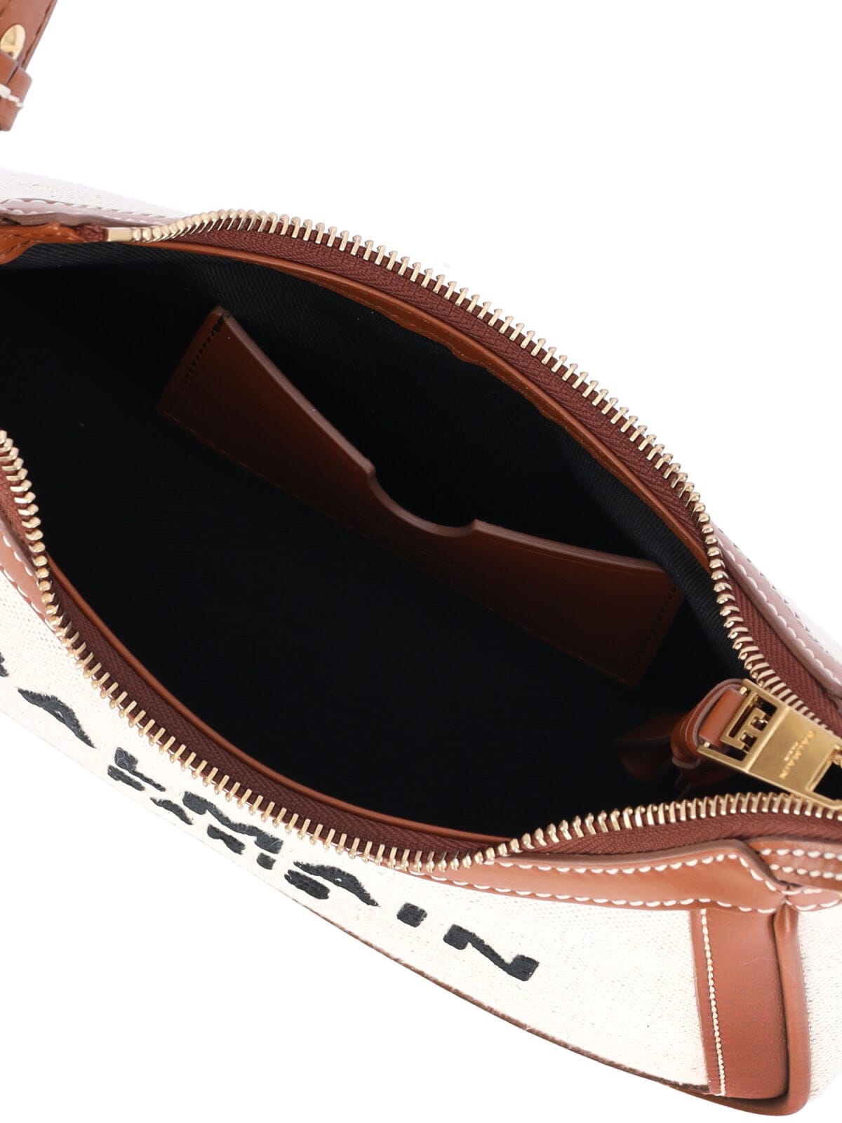 Balmain B-army Shoulder Bag In Brown