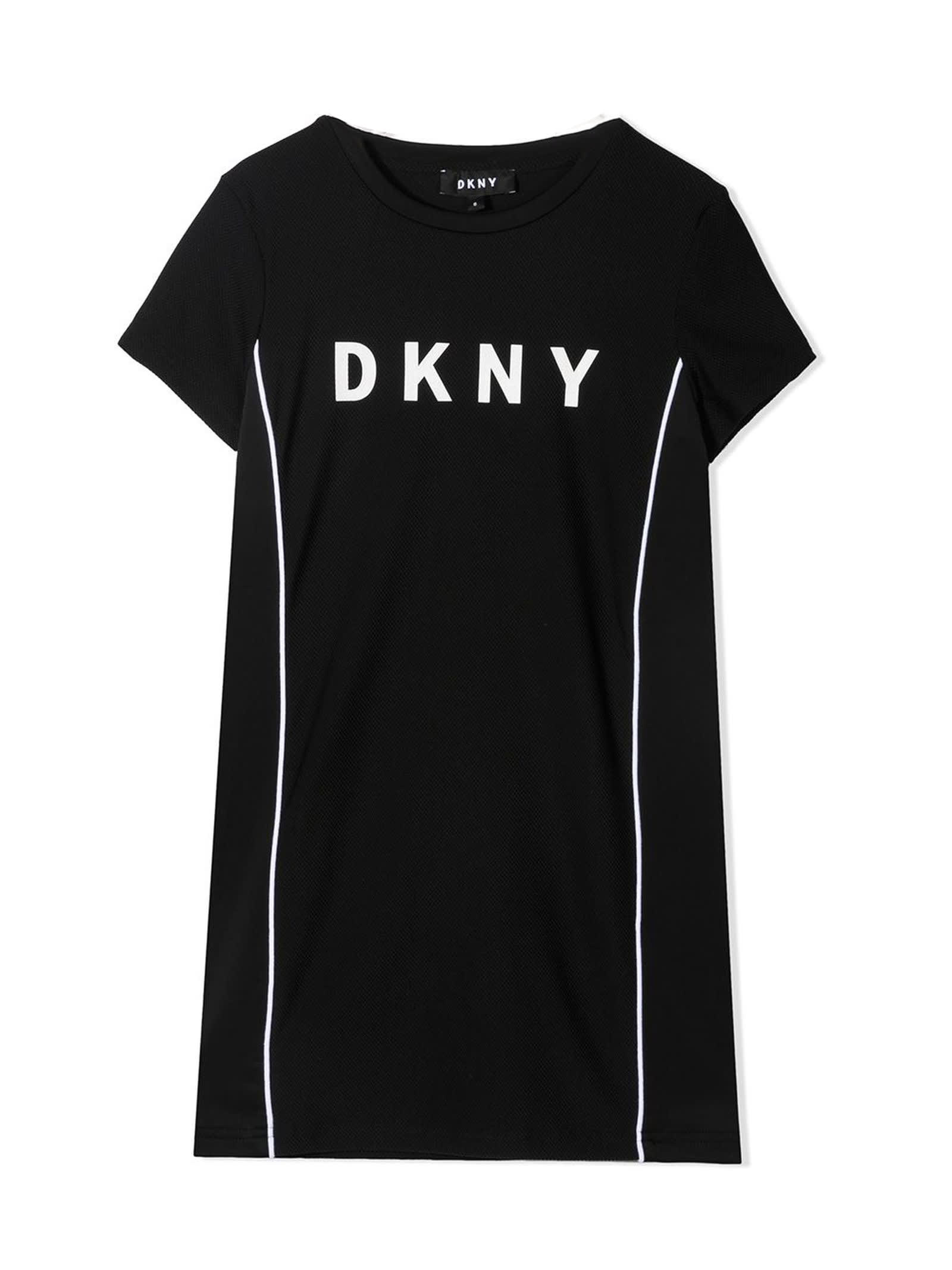 DKNY Black And White Dress
