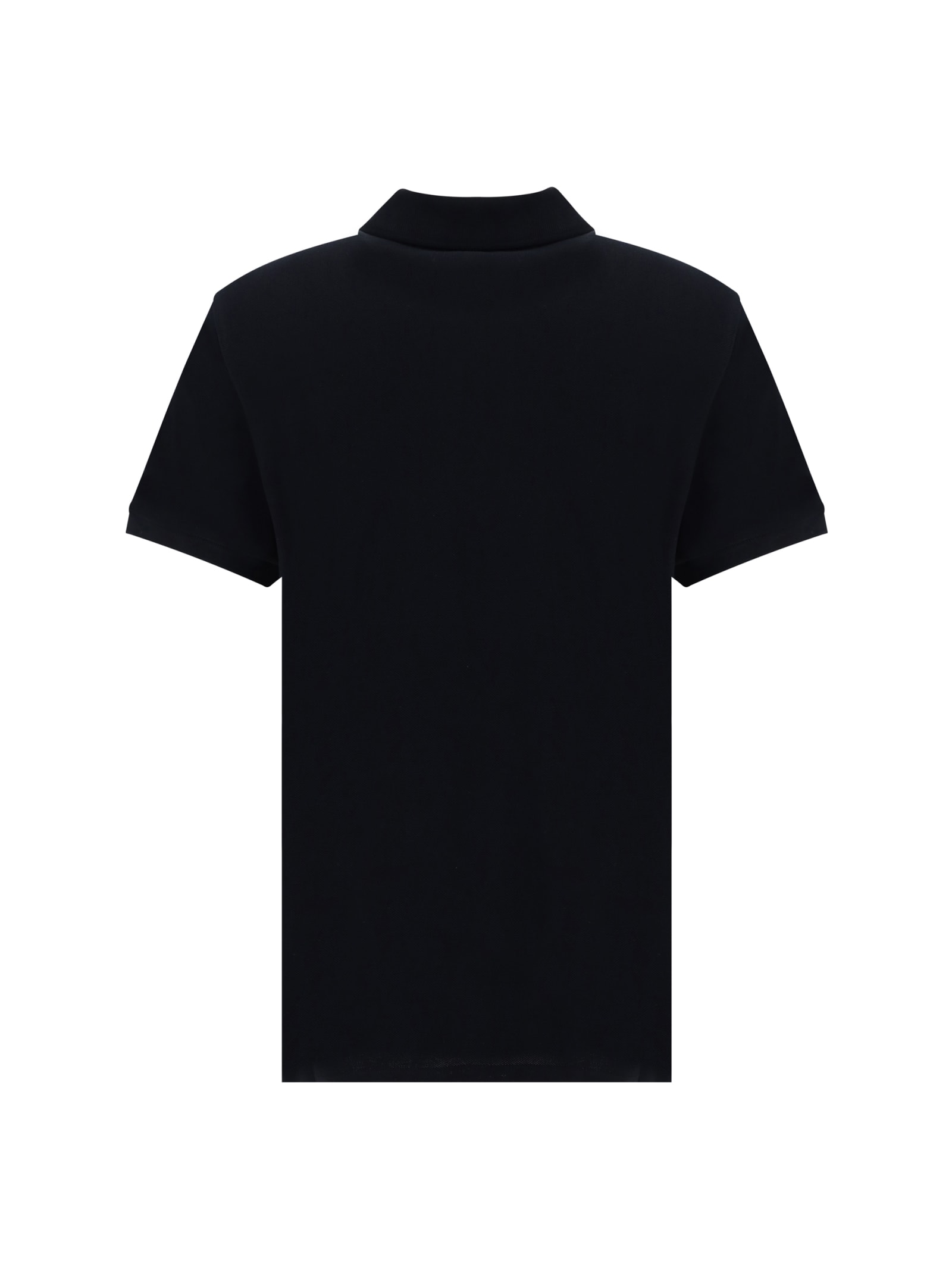 Shop Ami Alexandre Mattiussi Adc Polo Shirt In Black