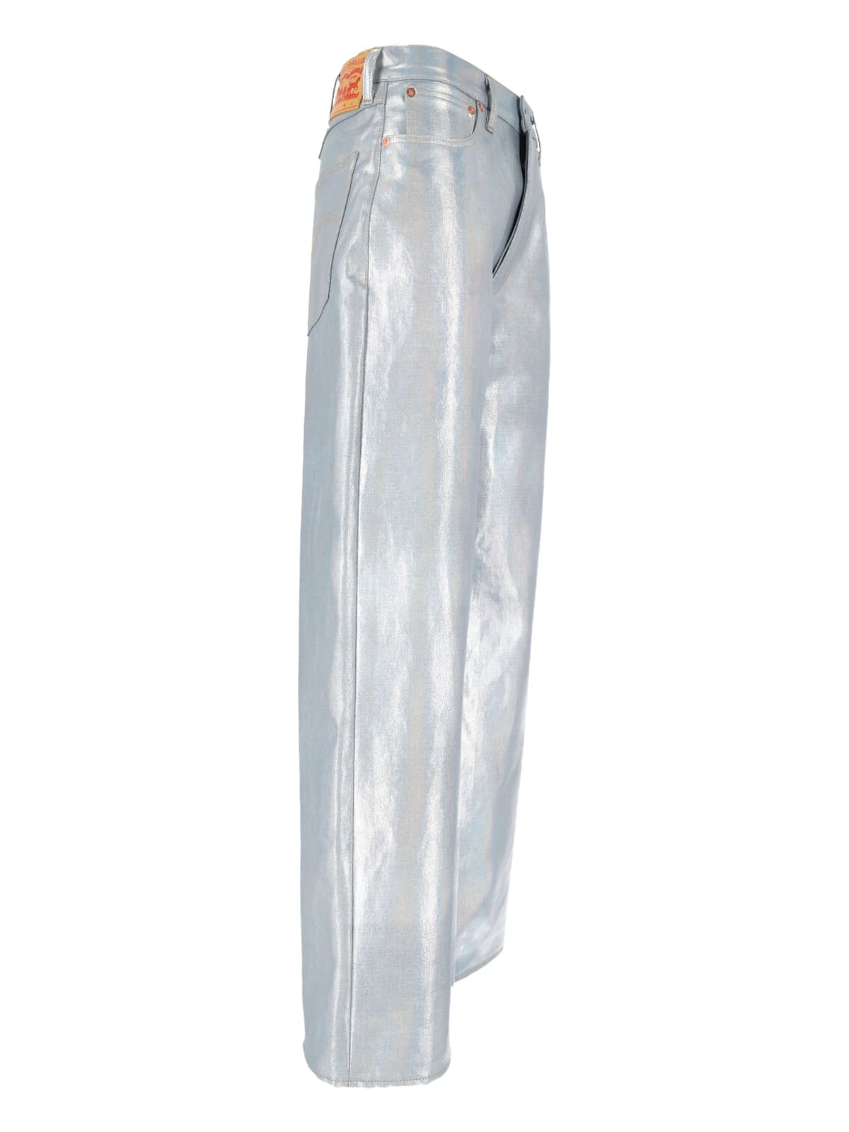 Junya Watanabe X Levis Strauss Logo Straight Jeans In Metallic