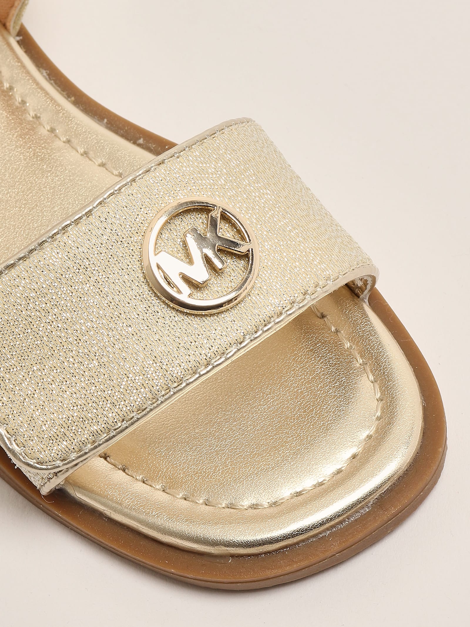 Michael Kors Kieran Sandal Sandal In Gold