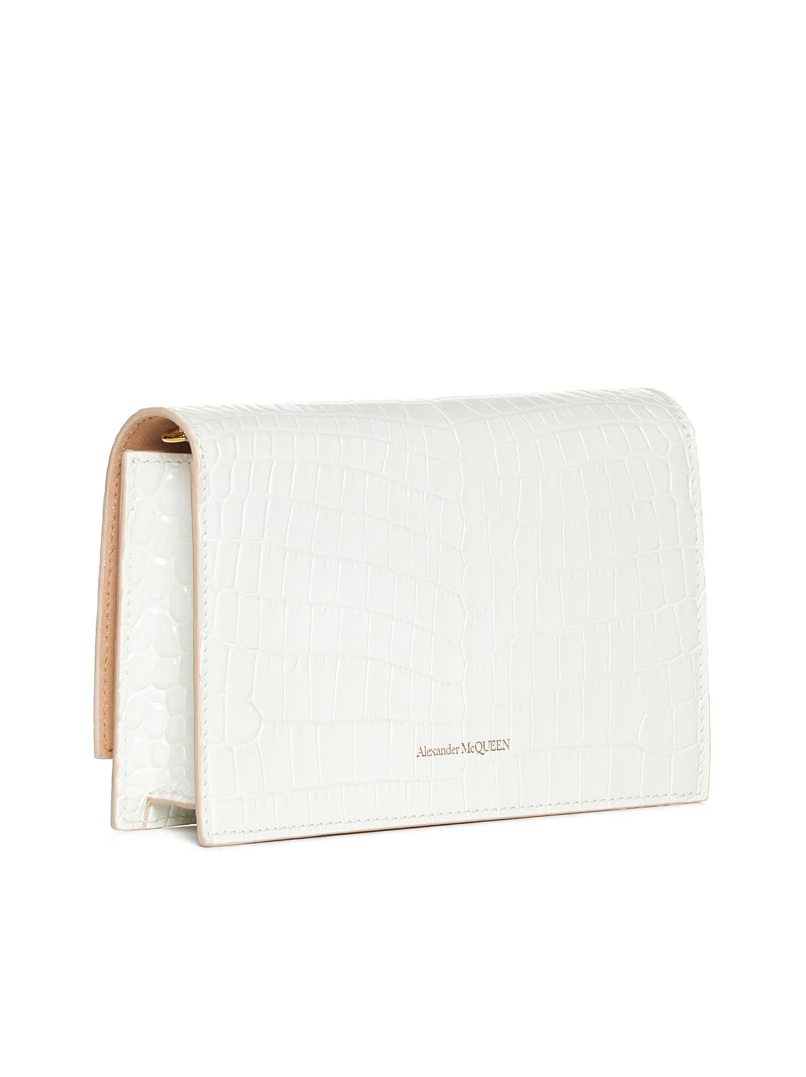 Alexander Mcqueen Shoulder Bag In Deep Ivory