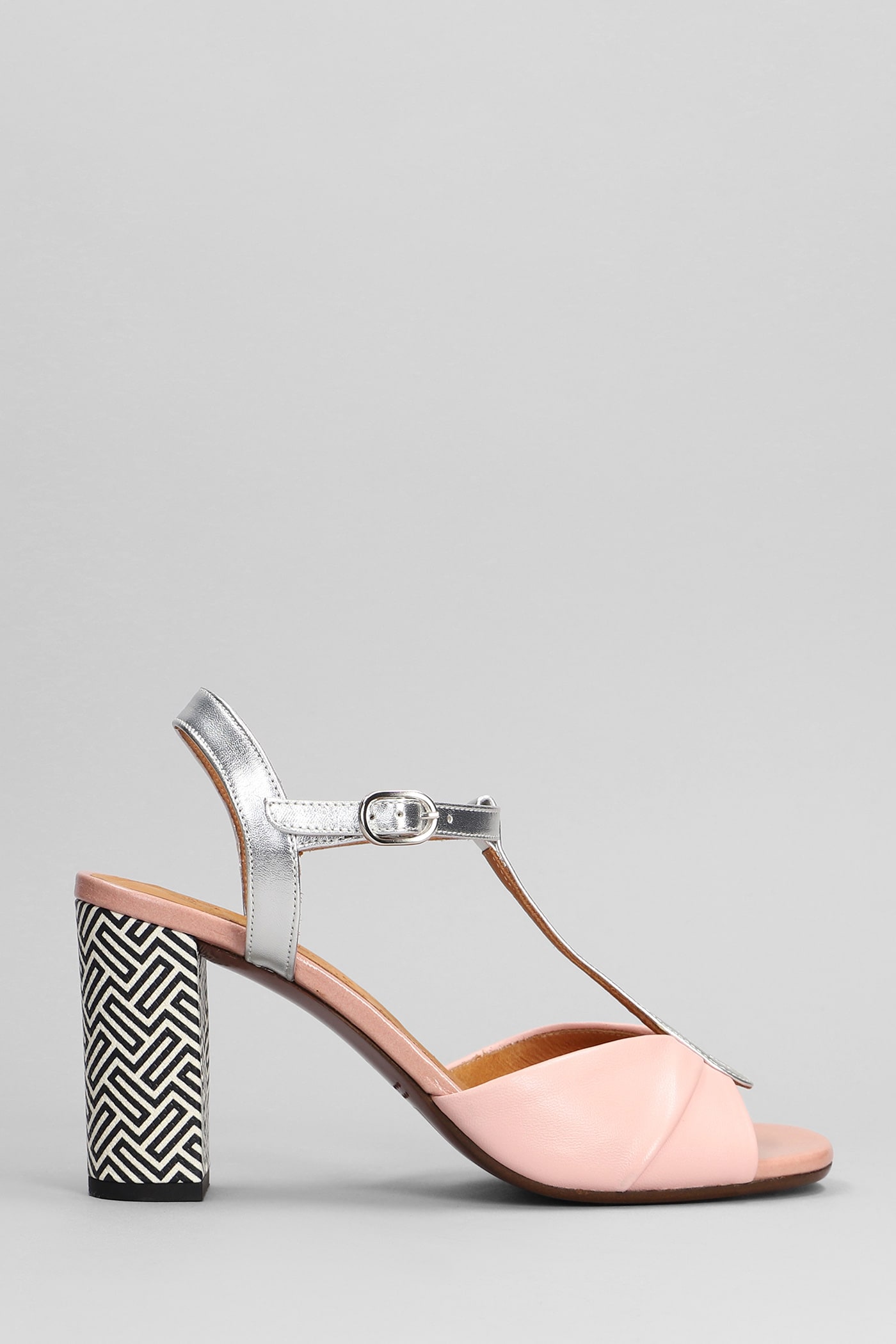 Biagio Sandals In Rose-pink Leather