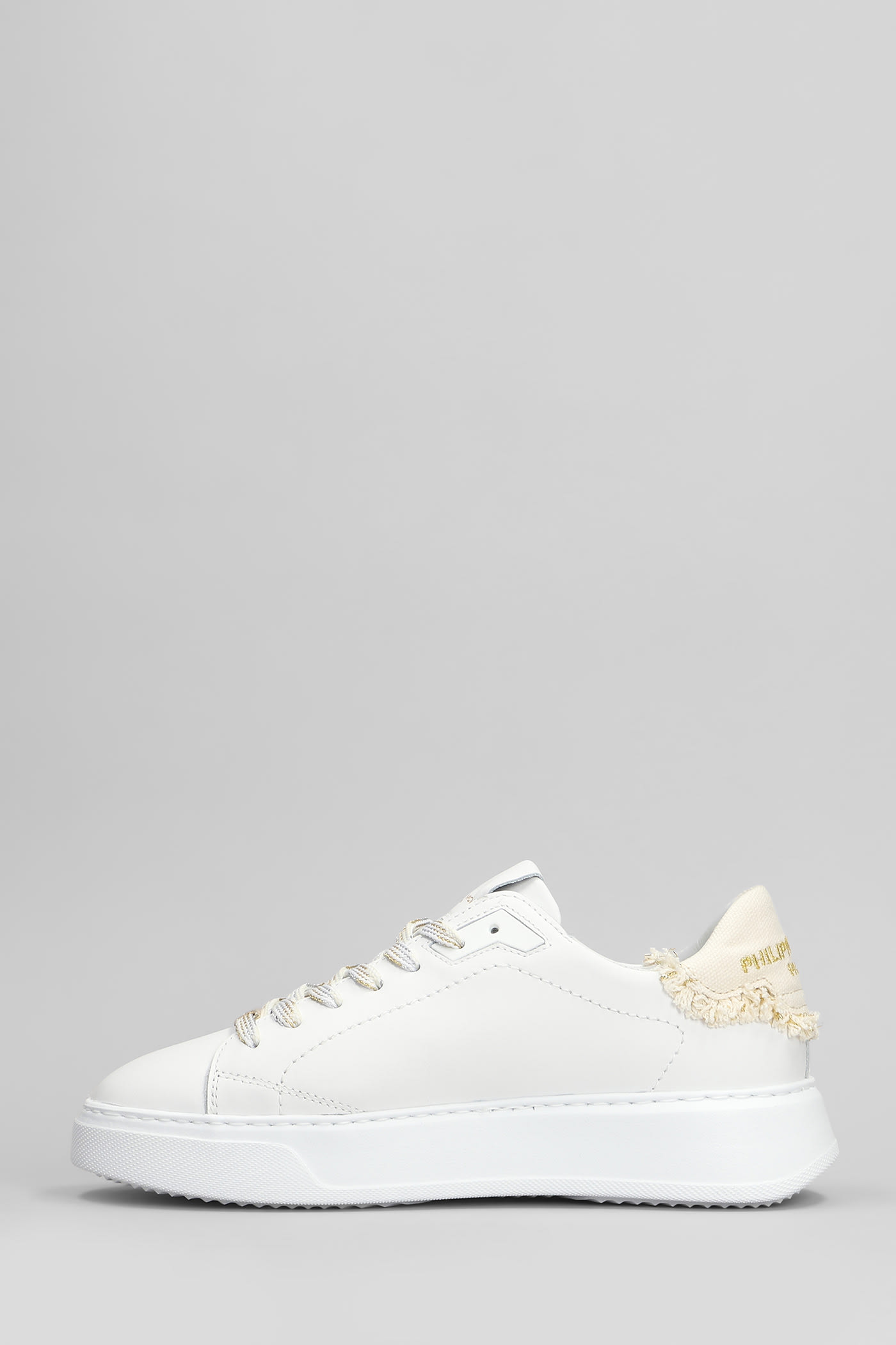 Philippe Model Temple Low Sneakers In White