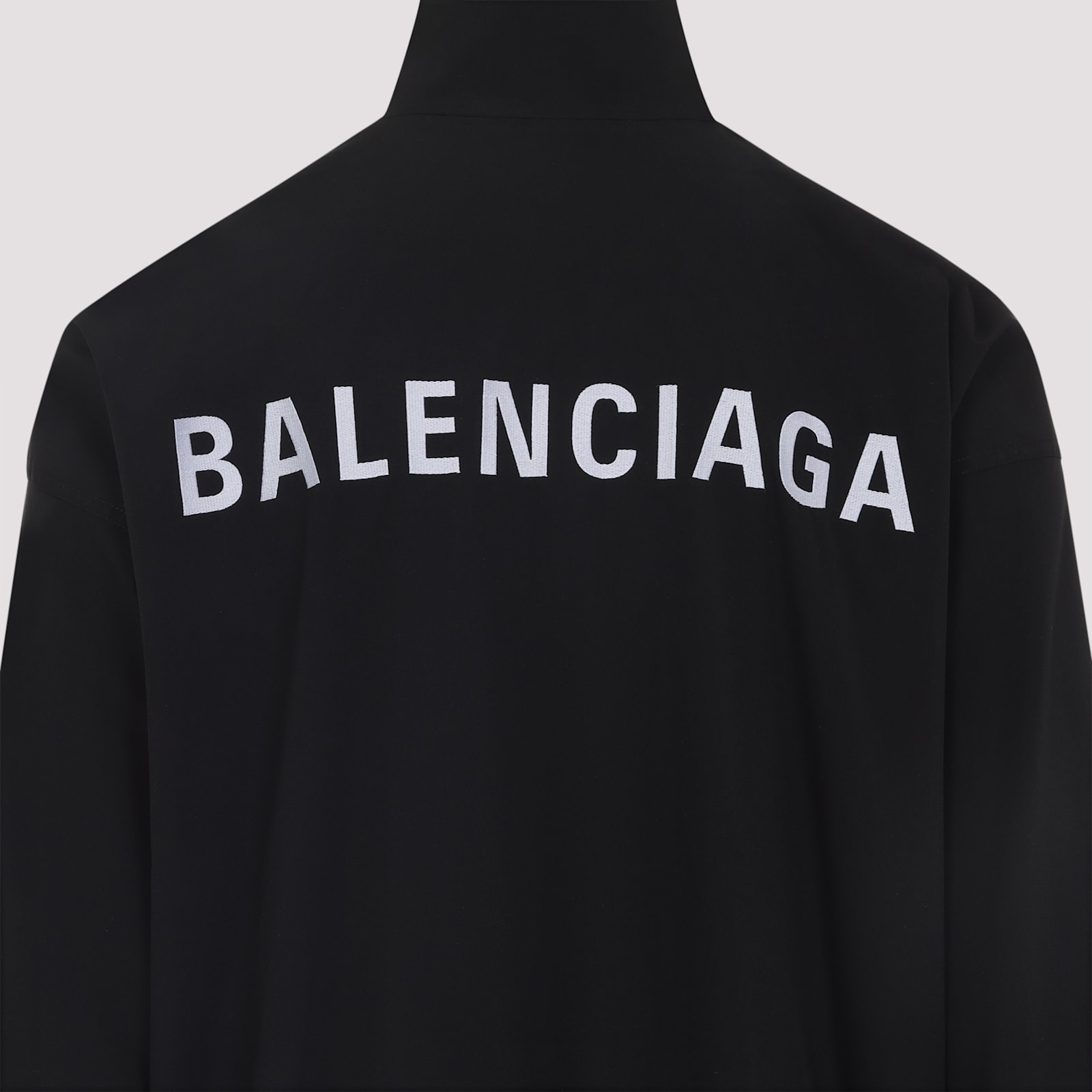 Balenciaga Oversized Windbreaker Jacket In Black