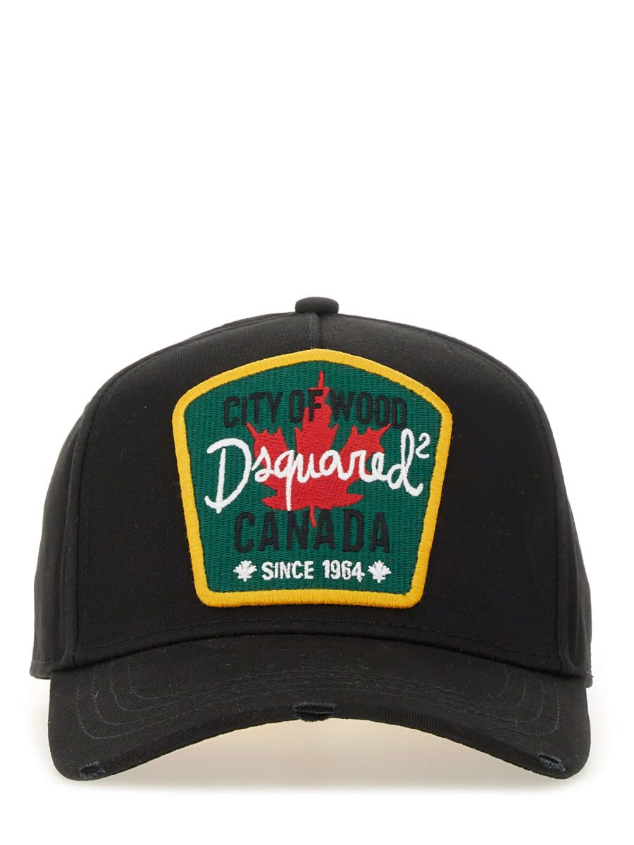 Dsquared2 Baseball Cap In Black