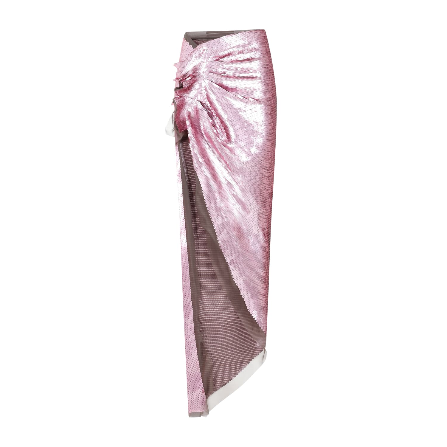 Shop Rick Owens Edfu Skirt In Dust Pink