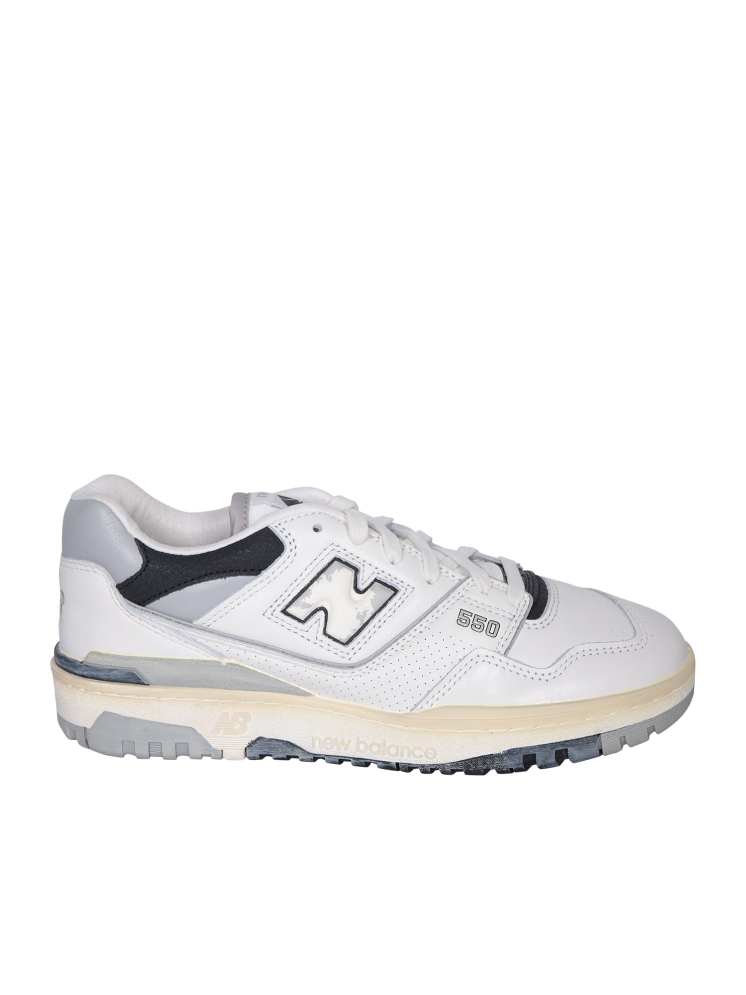 Shop New Balance Bb550 White/black Sneakers