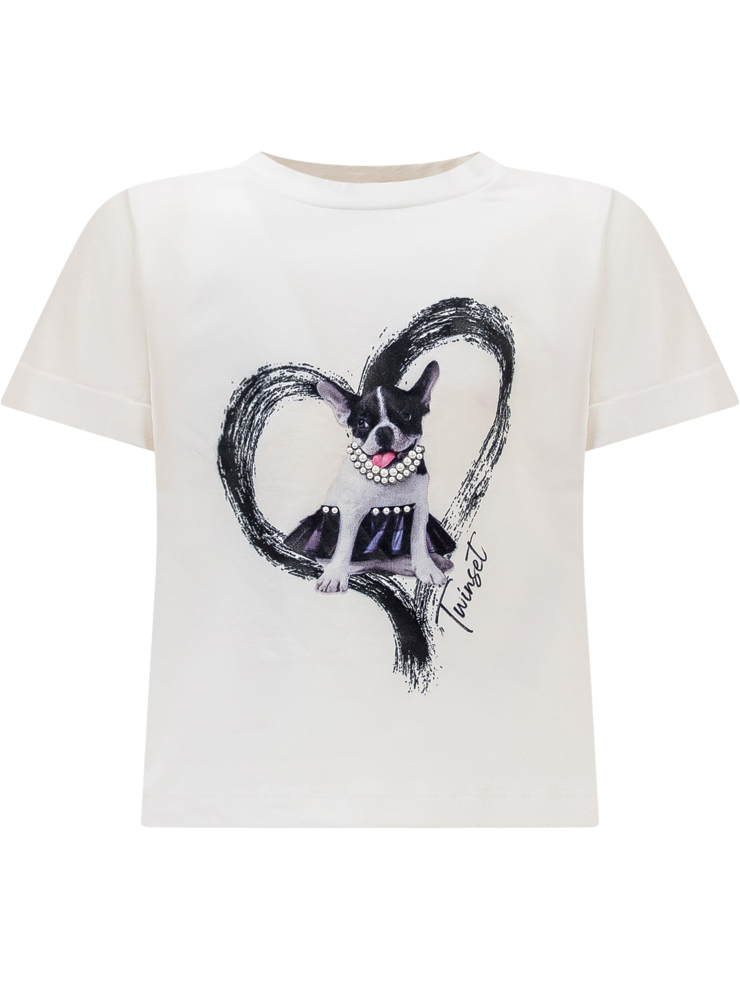 Shop Twinset Pet Heart T-shirt
