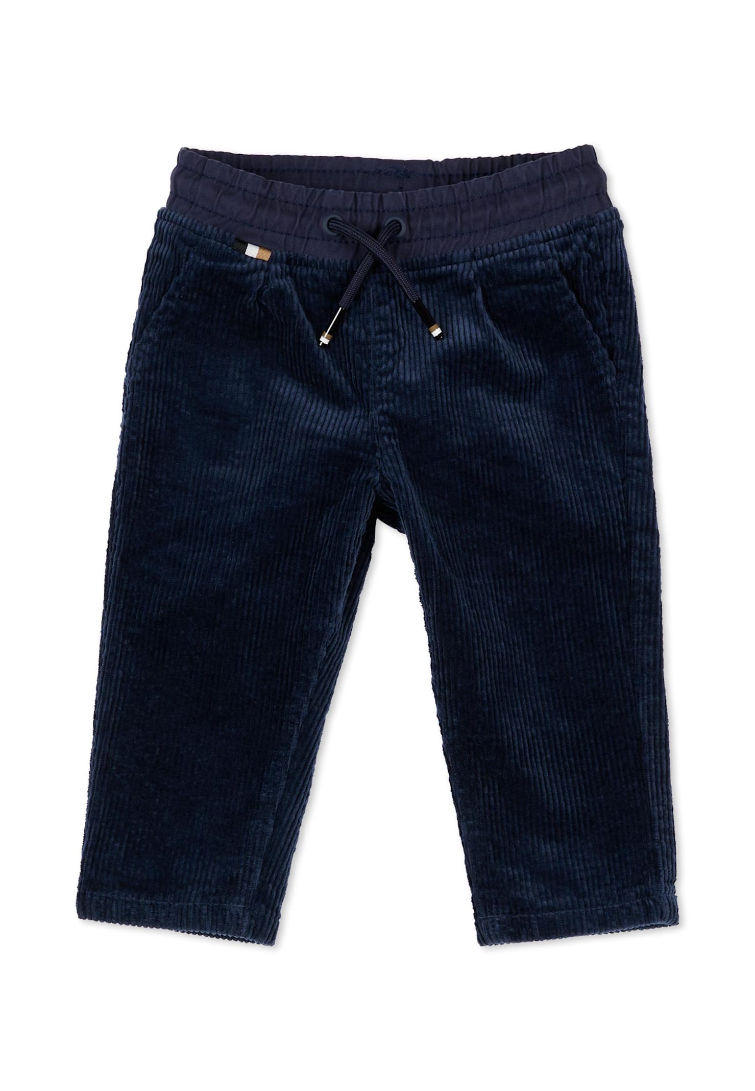 Hugo Boss Blue Trousers For Baby Boy In Blue
