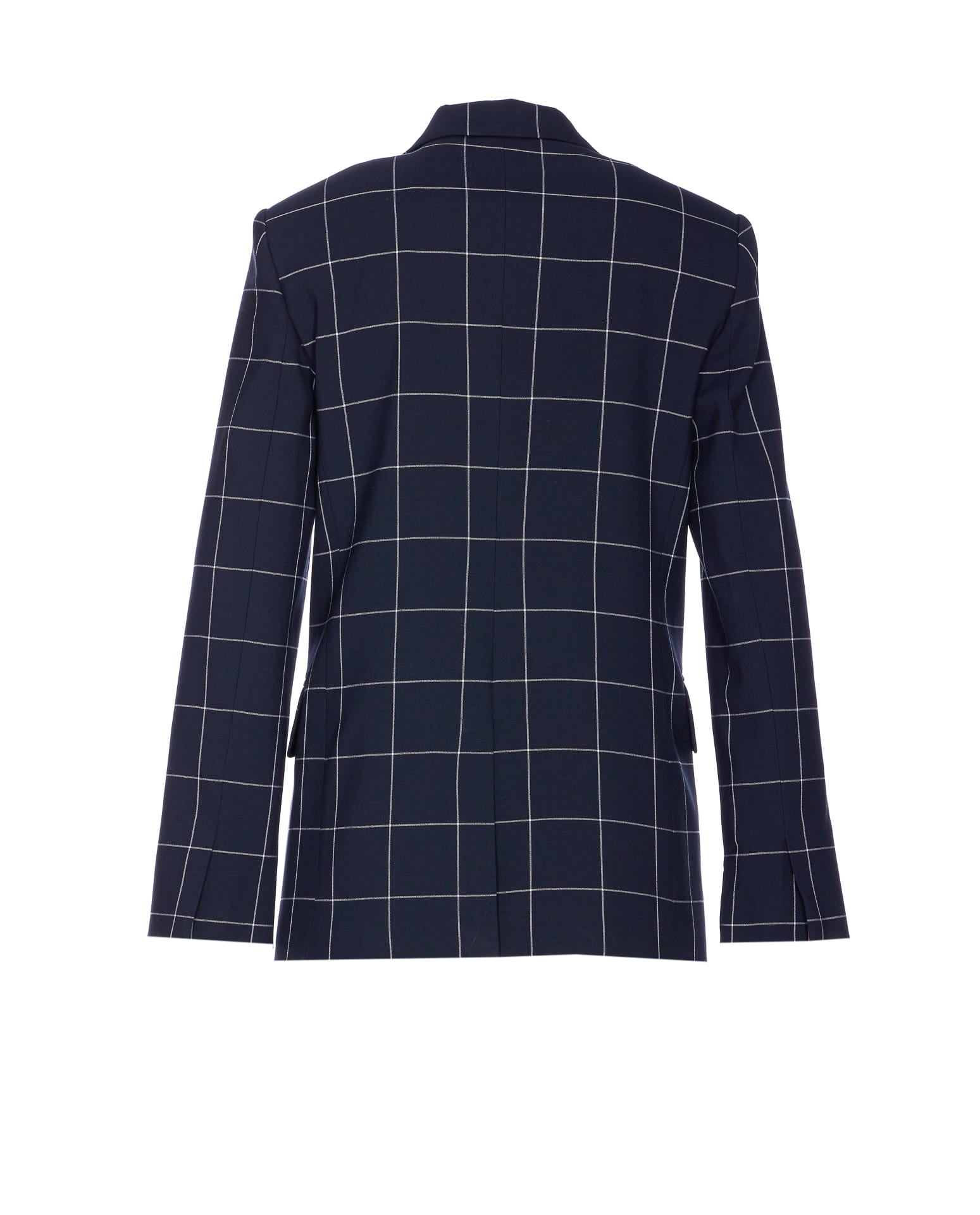 Liu •jo Check Motif Jacket Gold Buttons