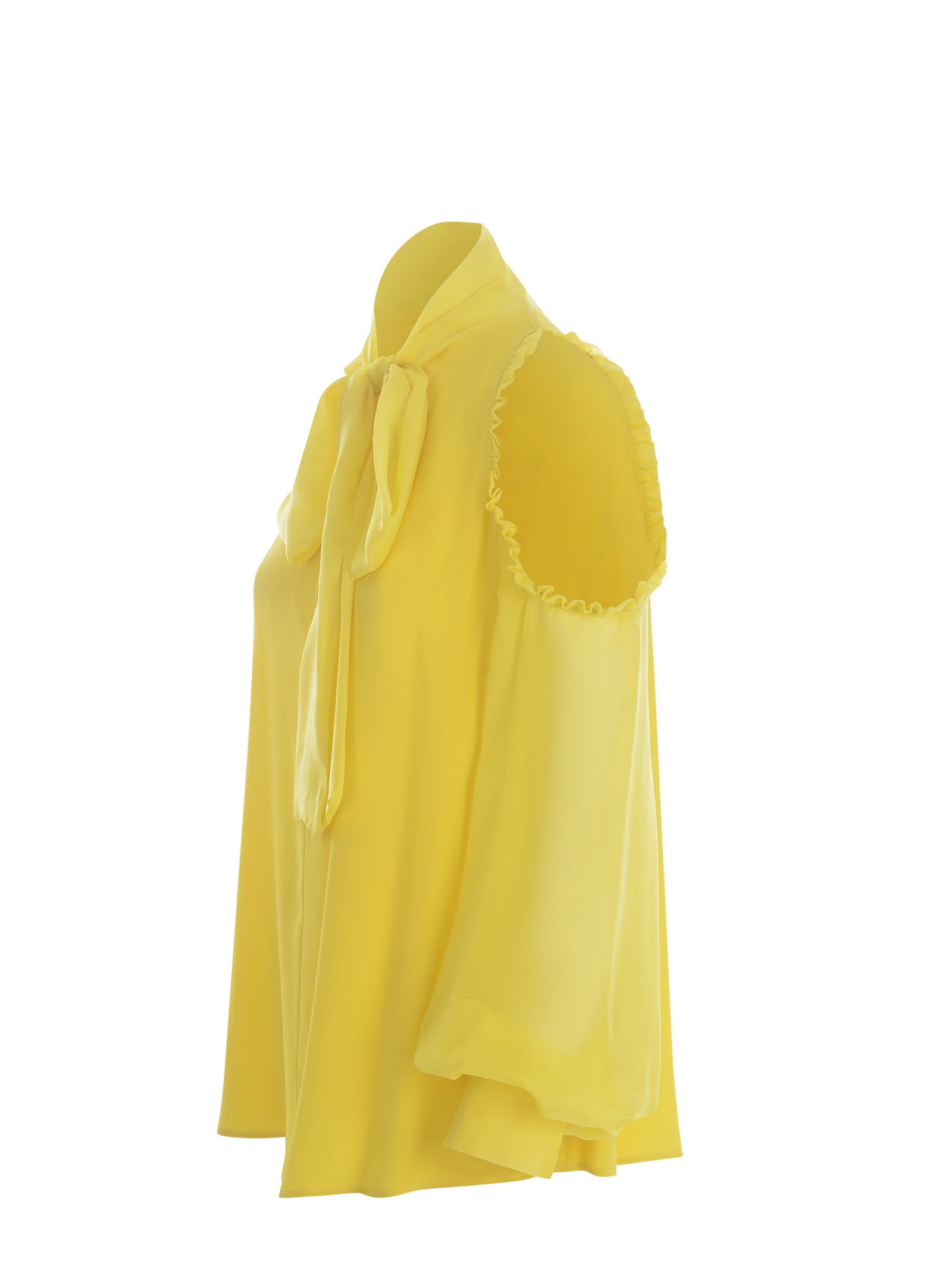 Shop Pinko Blouse  Gamay Made Of Crepe In Giallo