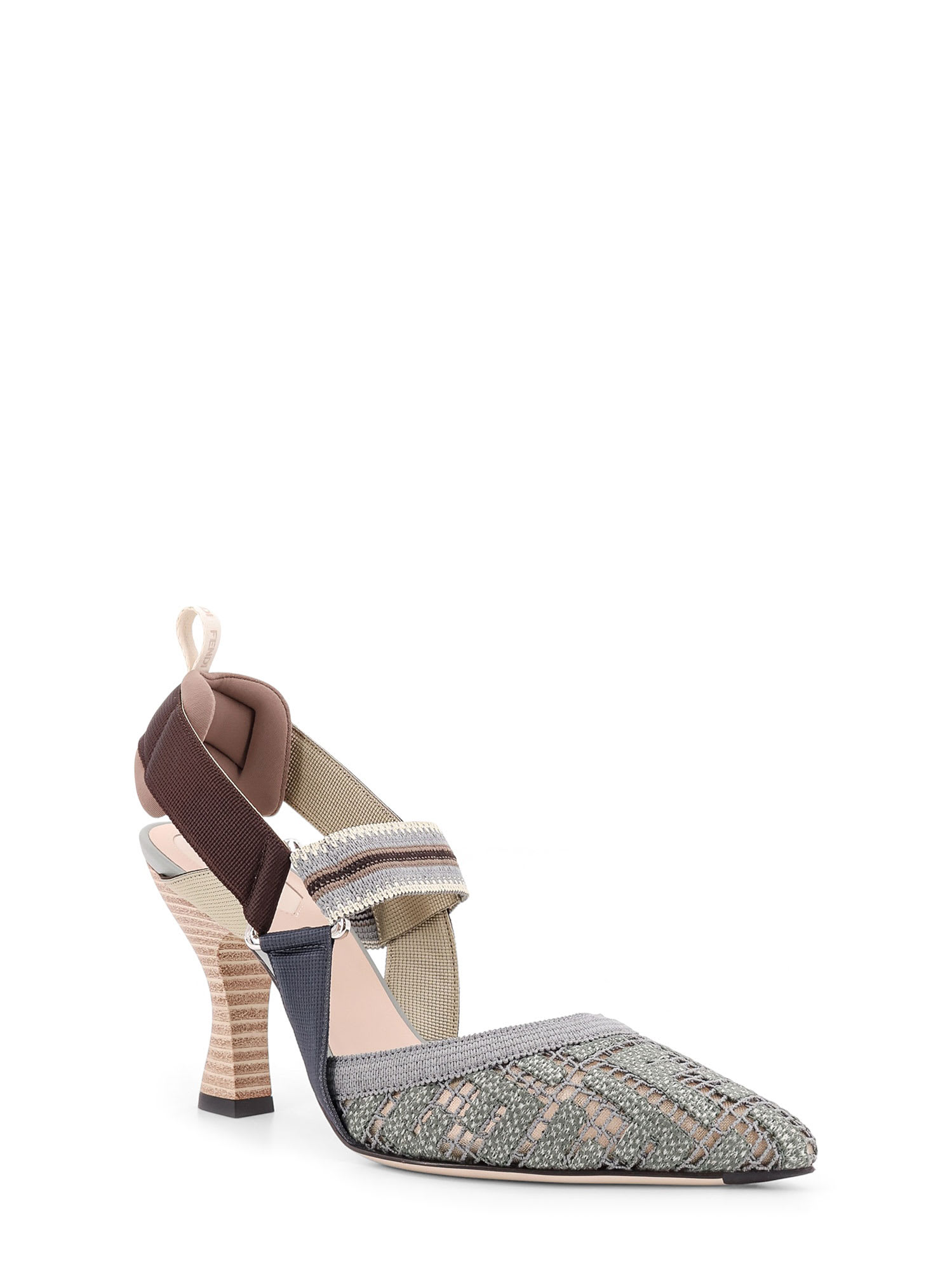 Fendi Colibri Embroidered High-heeled Sandals