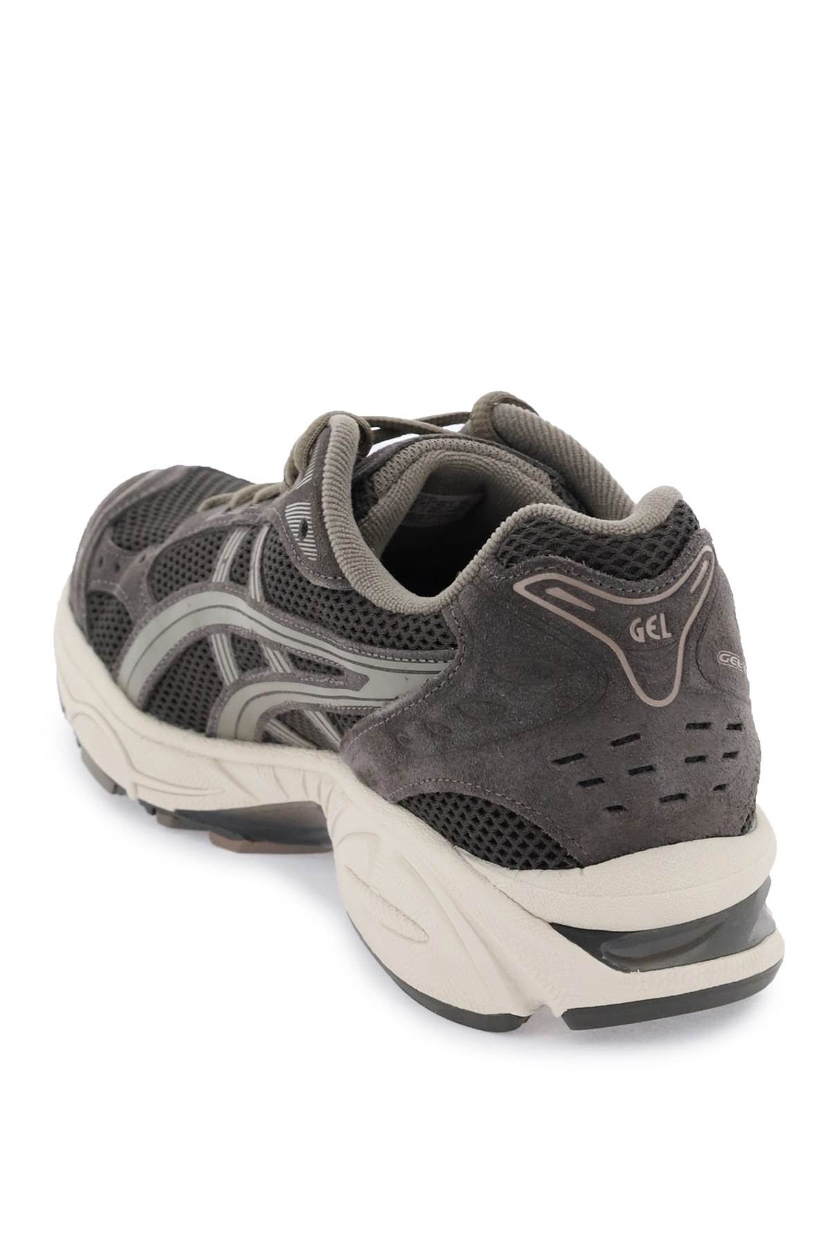Shop Asics Gel-kayano 14 Sneakers In Dark Sepia Dark Taupe (grey)