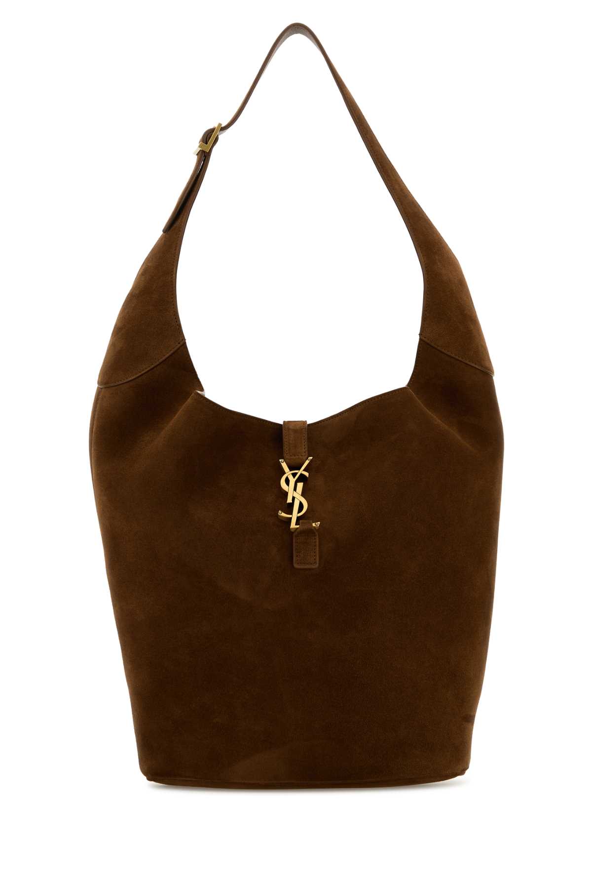 Saint Laurent Brown Suede Le 5 Ã 7 Shoulder Bag