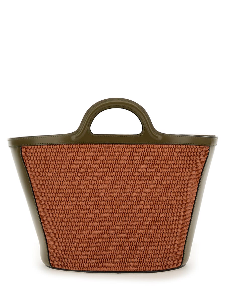 Shop Marni Tropicalia Small Bag In Brick Red