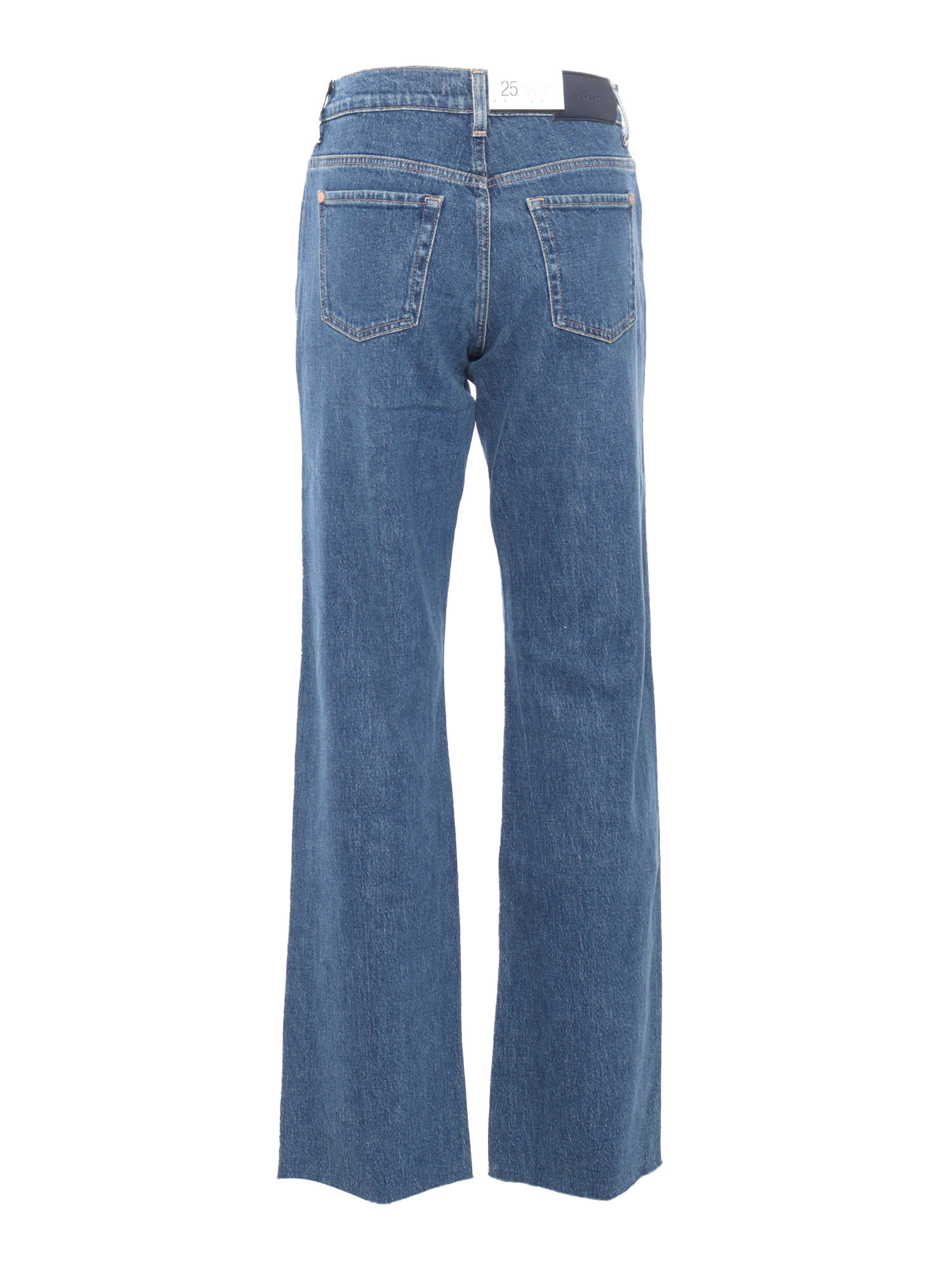 Shop 7 For All Mankind Womens Flared Leg Jeans In Blue