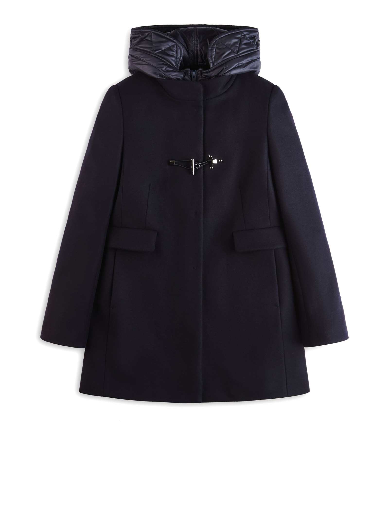 Toggle Coat In Blue Wool Blend