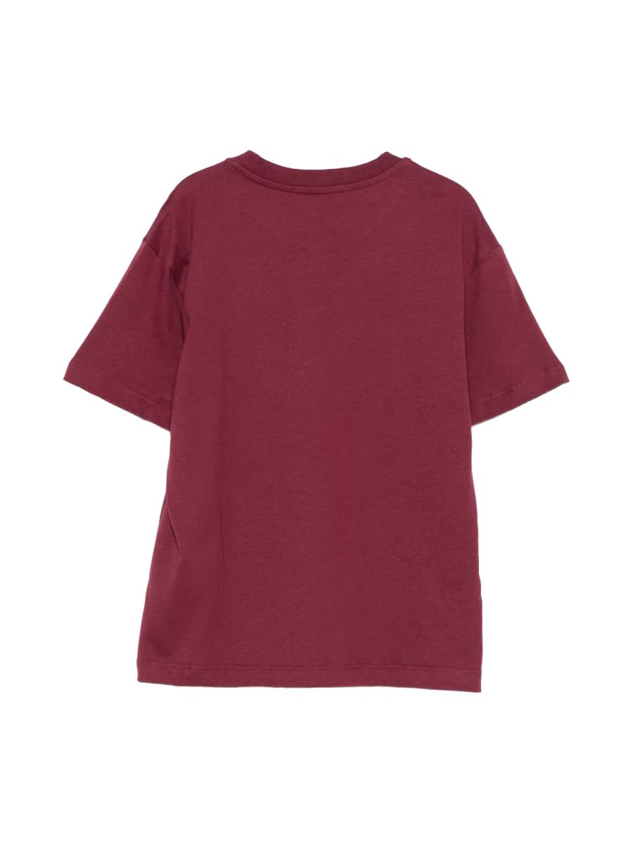 Msgm T-shirt With Logo In Red