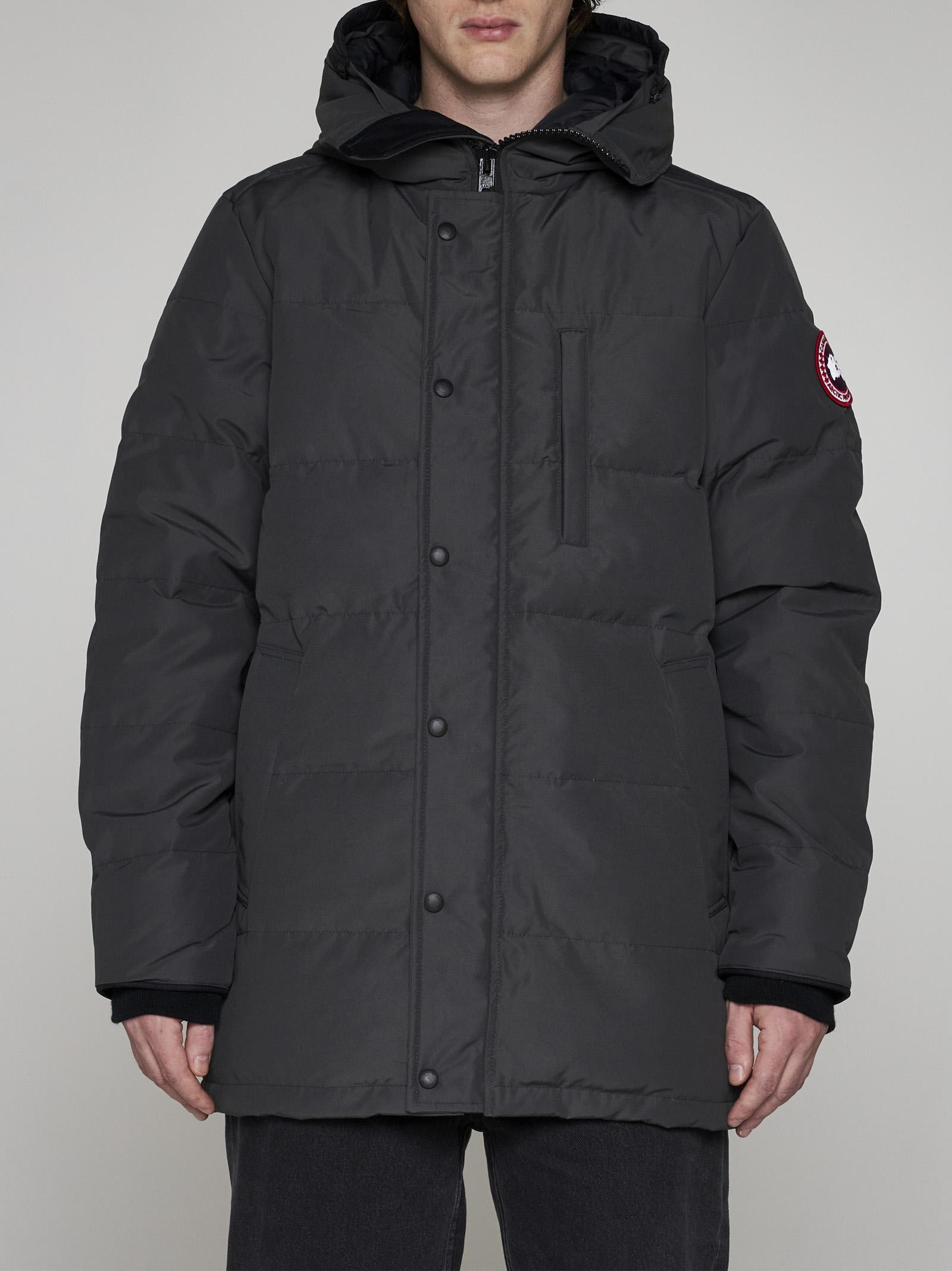 Shop Canada Goose Carson Nylon And Cotton Parka In Graphite