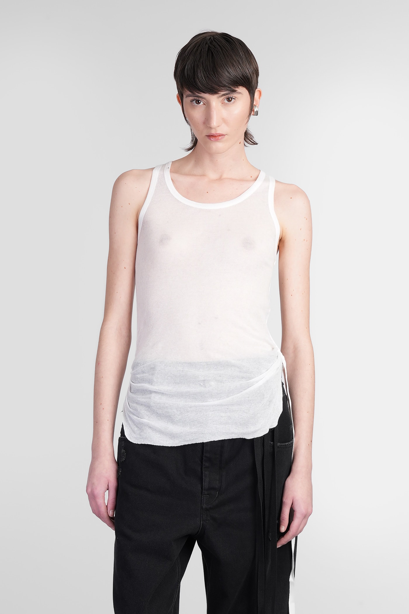 Mara Topwear In White Cotton