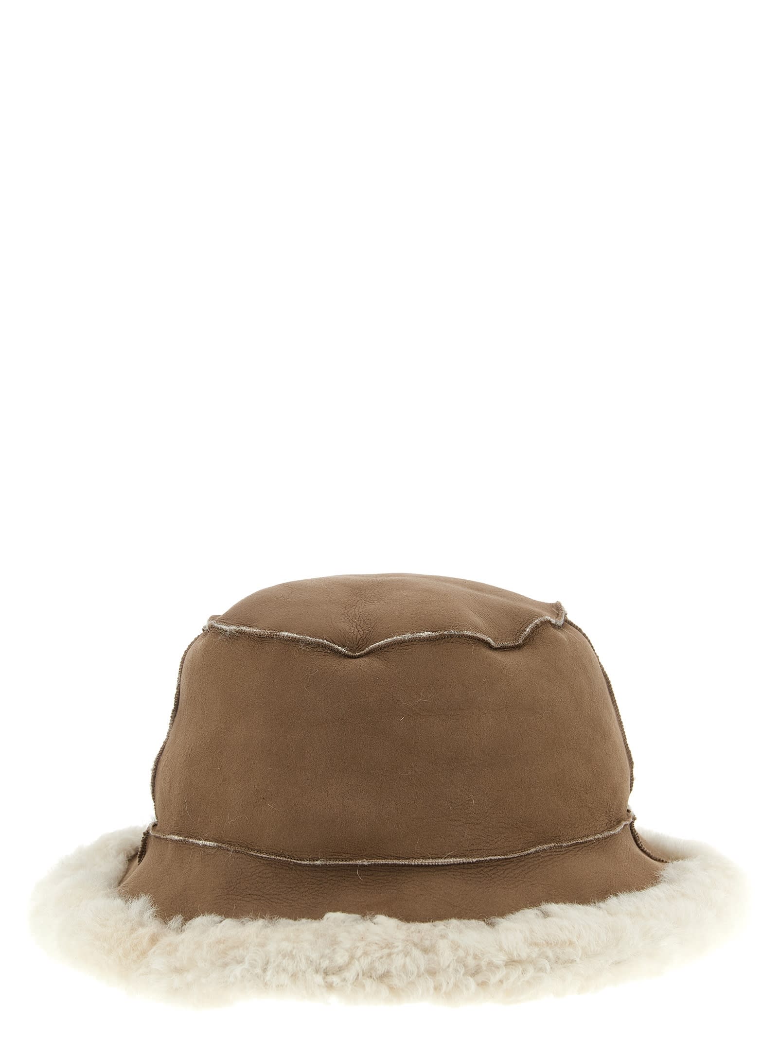 Brunello Cucinelli Fuzzy Bucket Hat In Brown