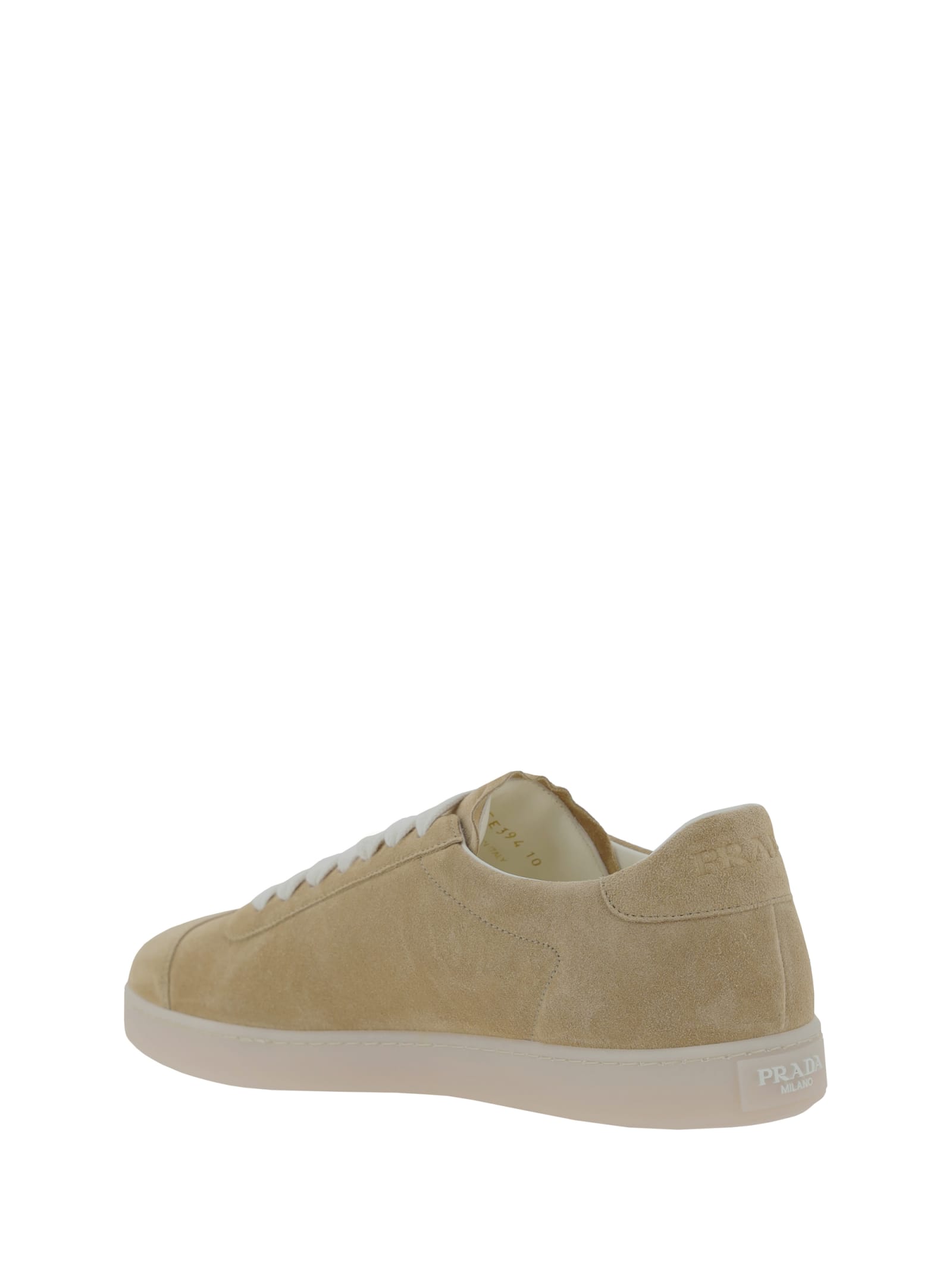 Shop Prada Sneakers In Beige