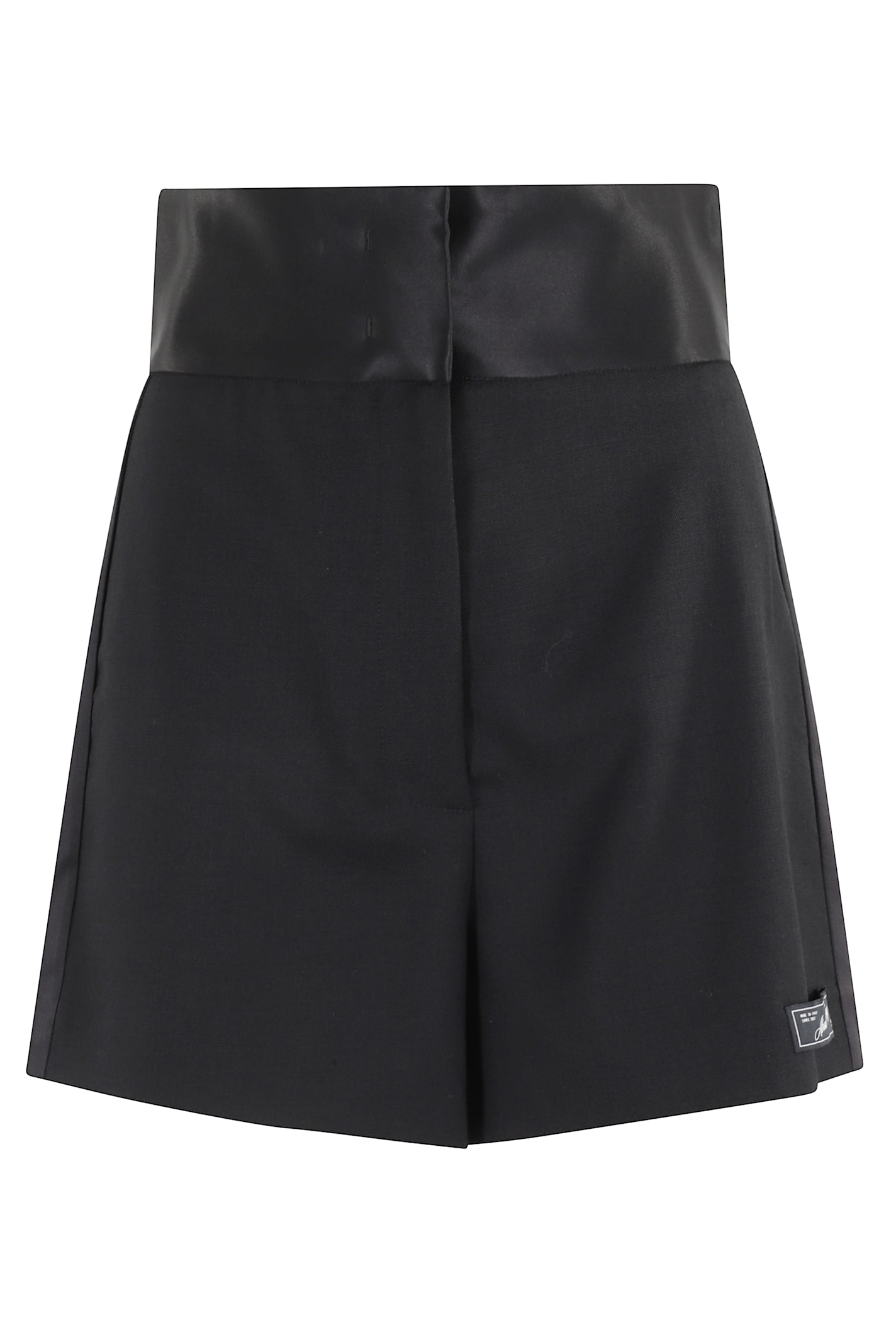 Erika Cavallini Wool Blend Shorts In Black