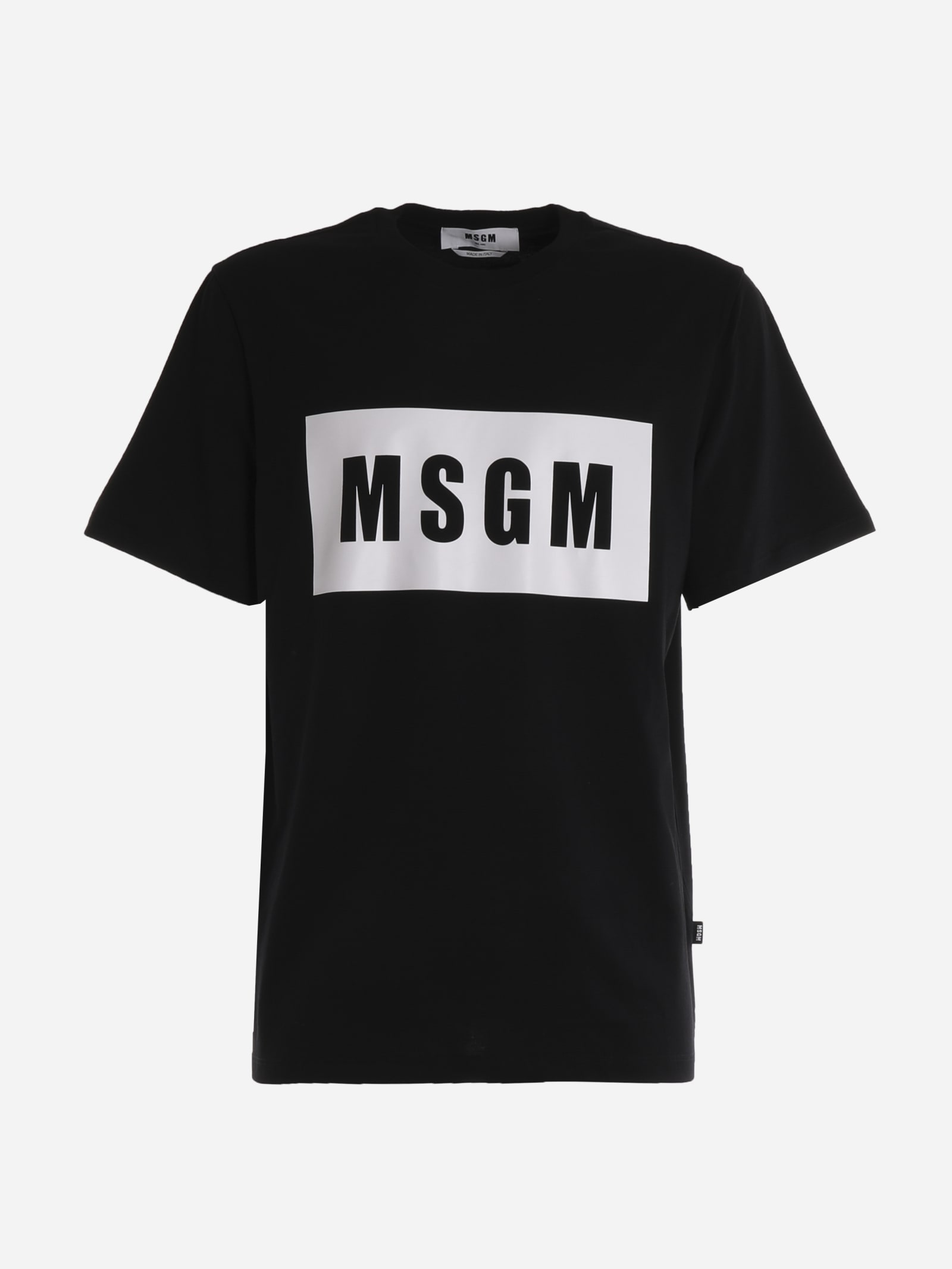 MSGM T-shirt With Contrasting Logo Box
