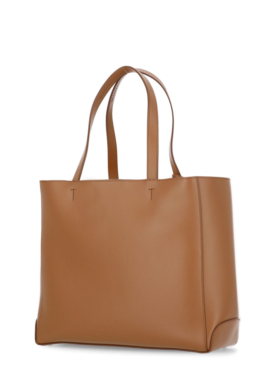 Shop Tod's Leather Shopping Bag In Brown