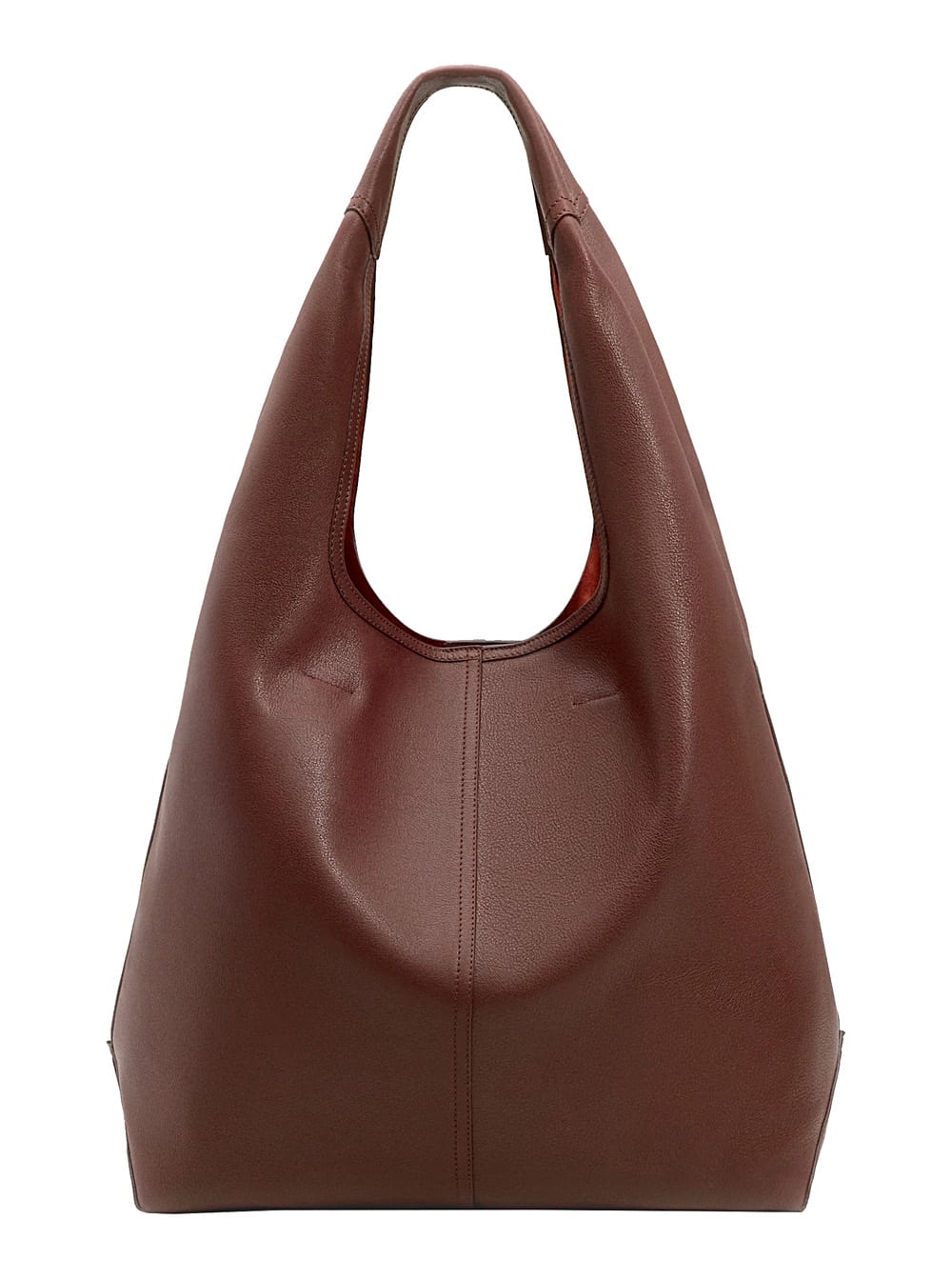 Ami Alexandre Mattiussi Ami Paris Women Etienne Hobo Bag Smooth Leather In Burgundy