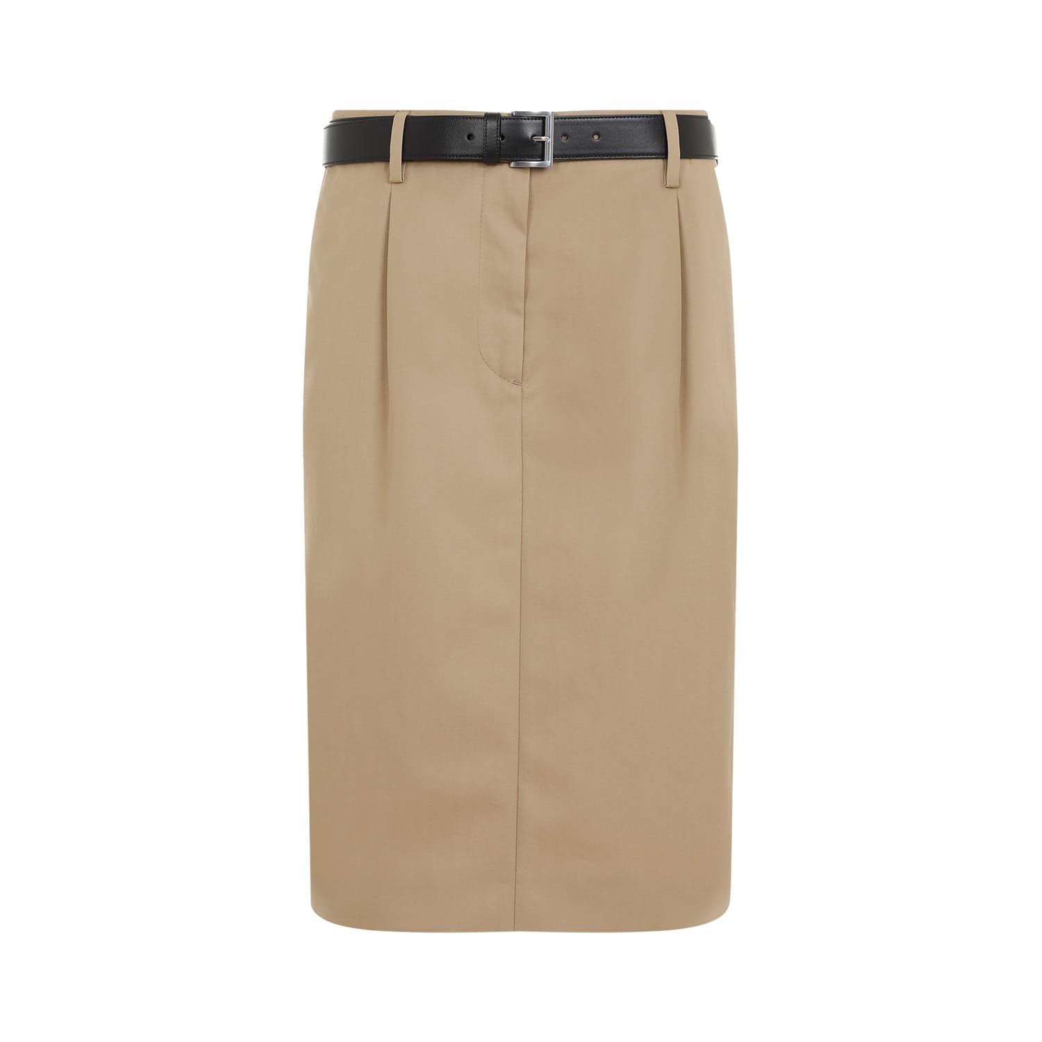 Prada Brown Rope Cotton Skirt In Corda