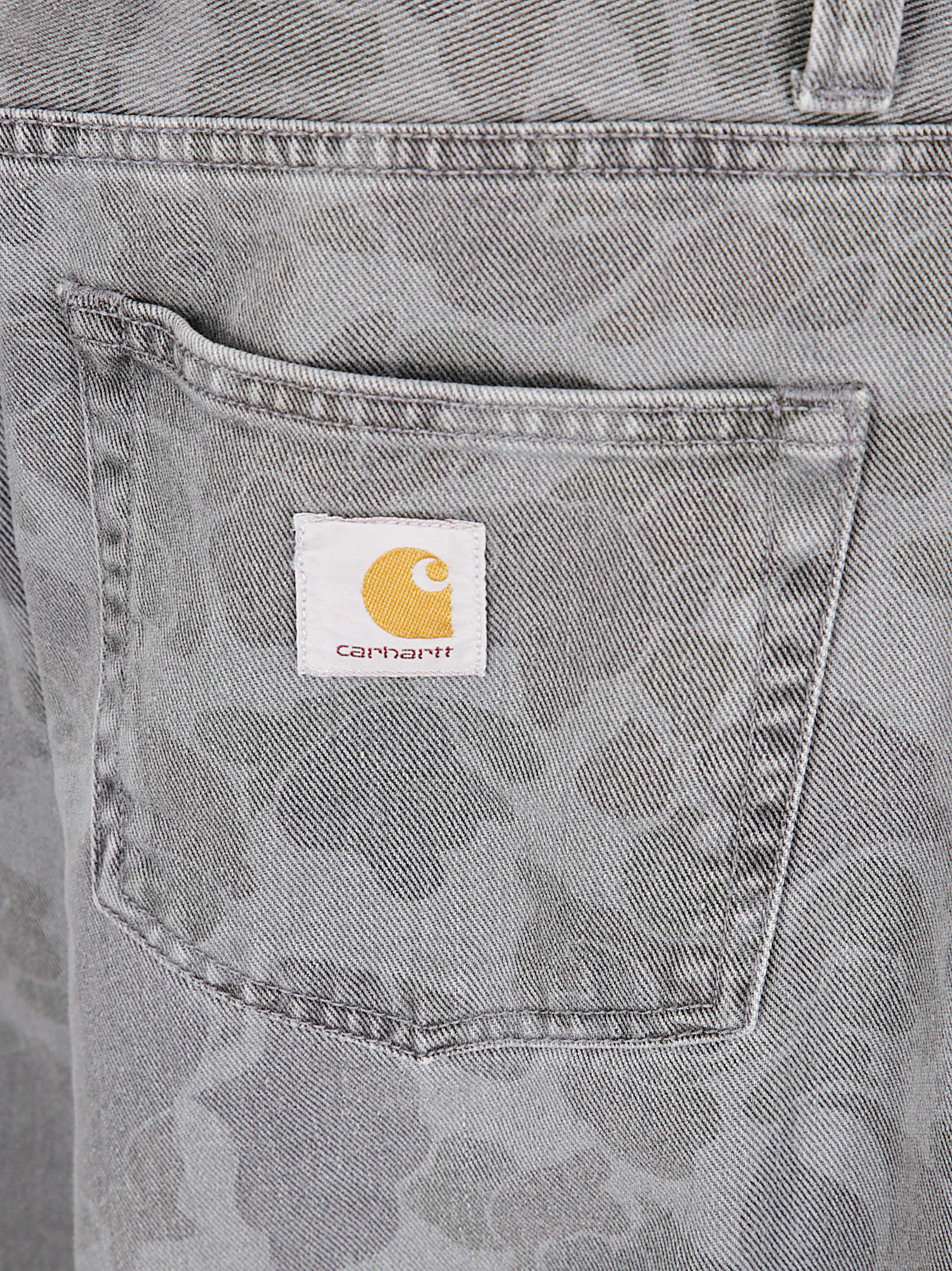 Carhartt Printed Five-pocket Jeans In Gray