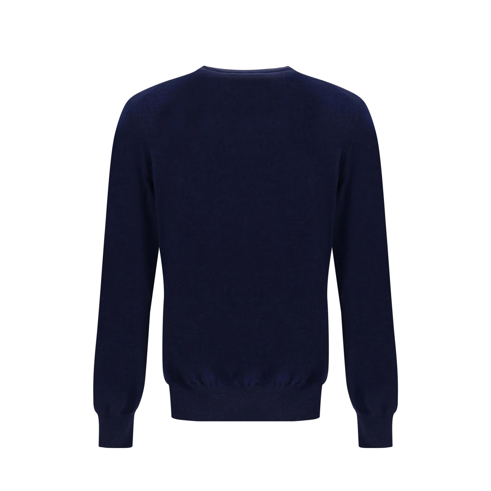 Shop Brunello Cucinelli V Neck Sweater In Blue